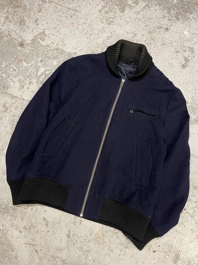 Acne Studios × Vintage AW2007 Acne Studios Wool Navy Bomber Size US M / EU 48-50 / 2 - 4 Thumbnail