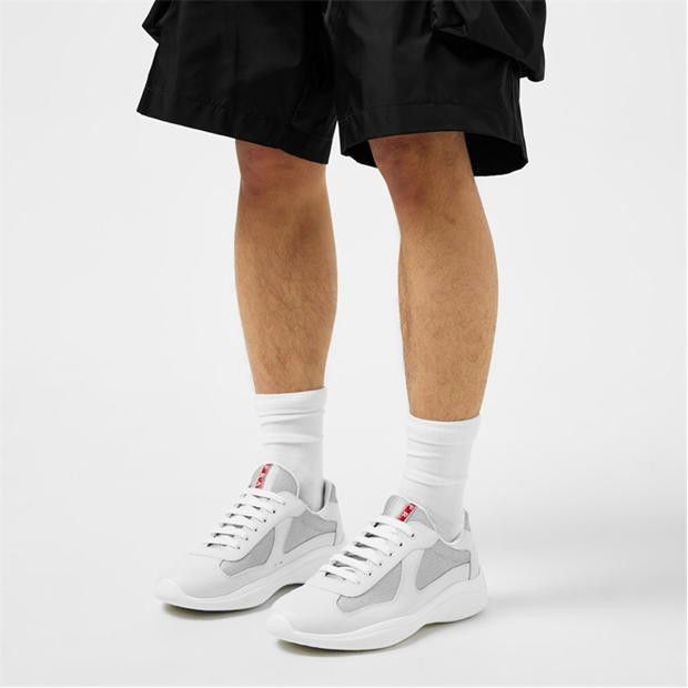 Prada Men'S Americas Cup Leather Prada Trainers Size US 9 / EU 42 - 2 Thumbnail