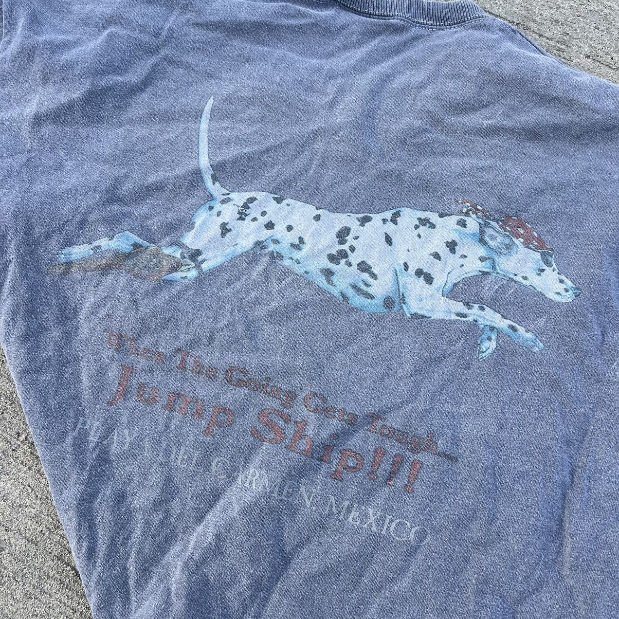 If Six Was Nine × Vintage Faded Dog Print T shirt Double Sided Size US L / EU 52-54 / 3 - 5 Thumbnail