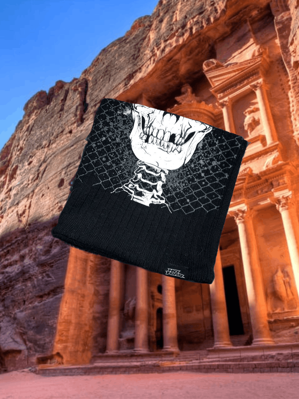 No Fear scarf No Fear black Vintage logo Streetwear Y2K big print Size ONE SIZE - 1 Thumbnail