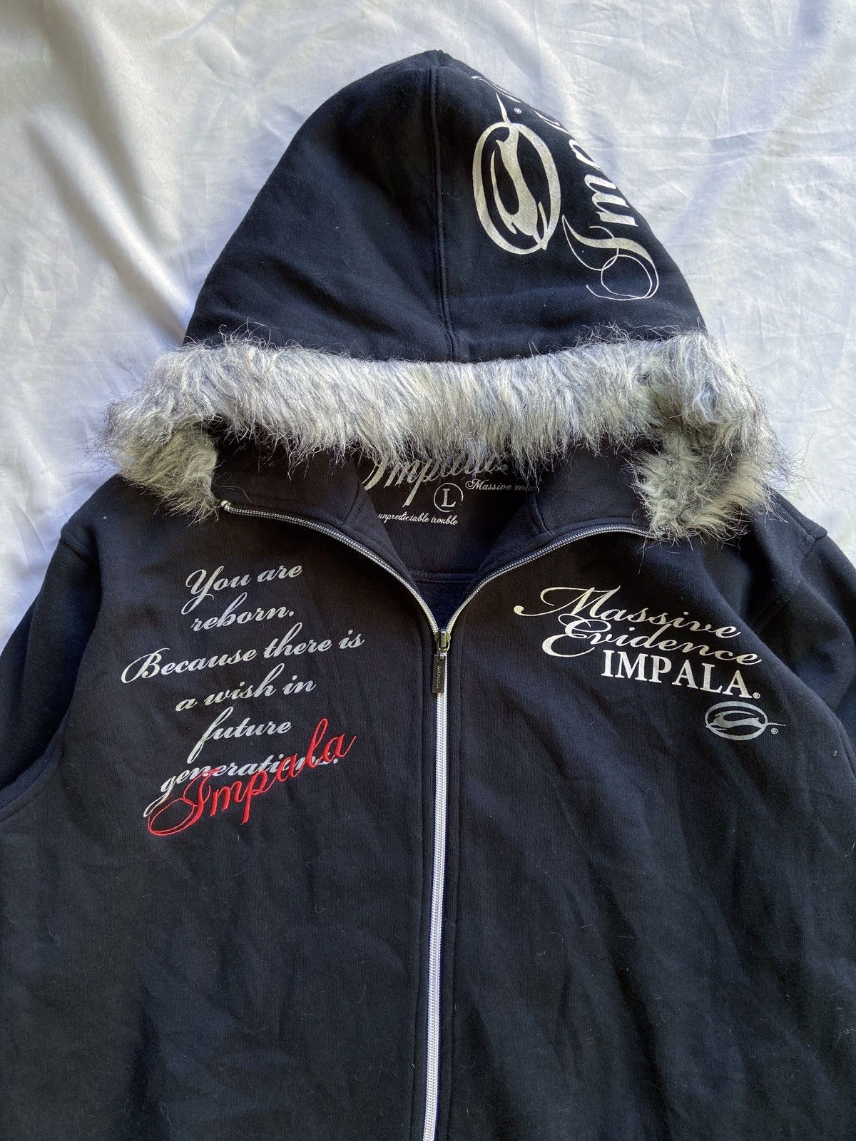 Beauty Beast THERE IS A WAITING PERSON IMPALA FUR ZIP HOODIE Size US L / EU 52-54 / 3 - 8 Thumbnail