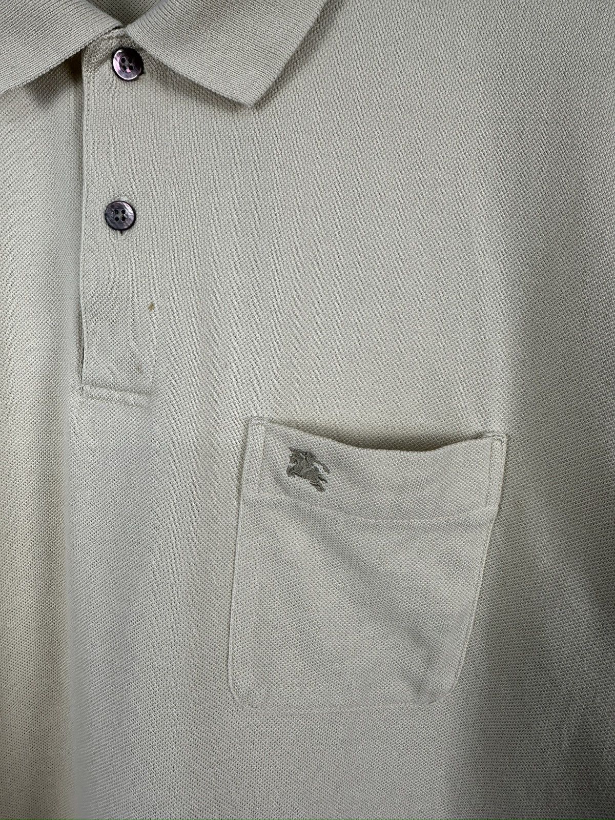 Burberry Burberry London Novacheck Cream Single Pocket Polo A290 Size US M / EU 48-50 / 2 - 3 Thumbnail