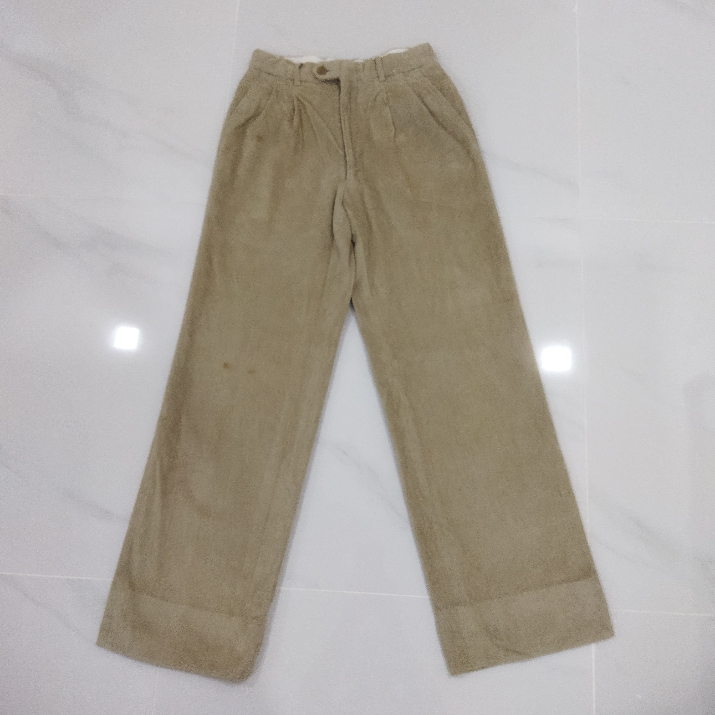Japanese Brand ST.MARTIN DE JAZZ FADED WHITE YELLOW FLARED PANTS Size US 34 / EU 50 - 1 Thumbnail
