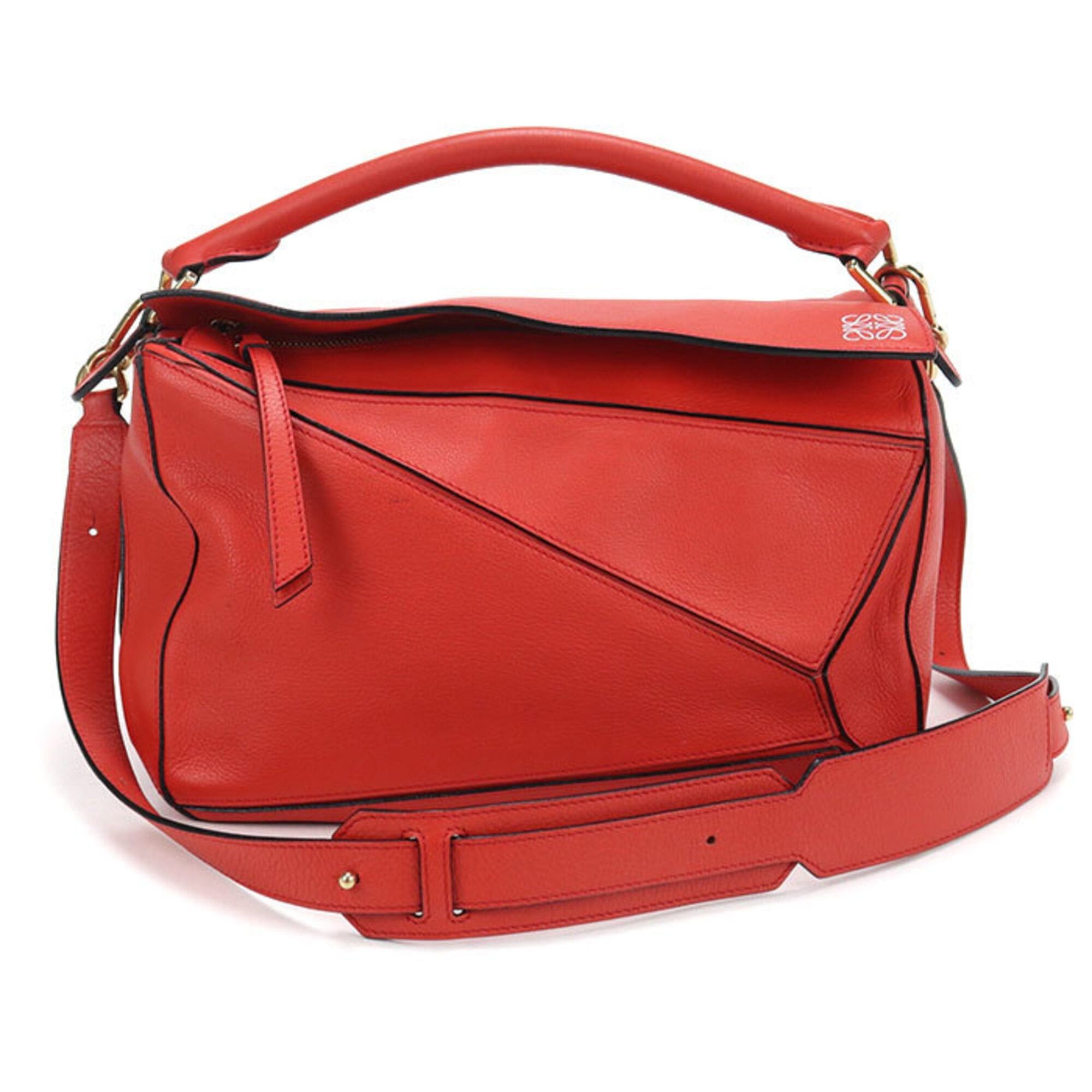 Loewe Loewe Handbag 2WAY Puzzle Bag Women's Red Size ONE SIZE - 1 Thumbnail