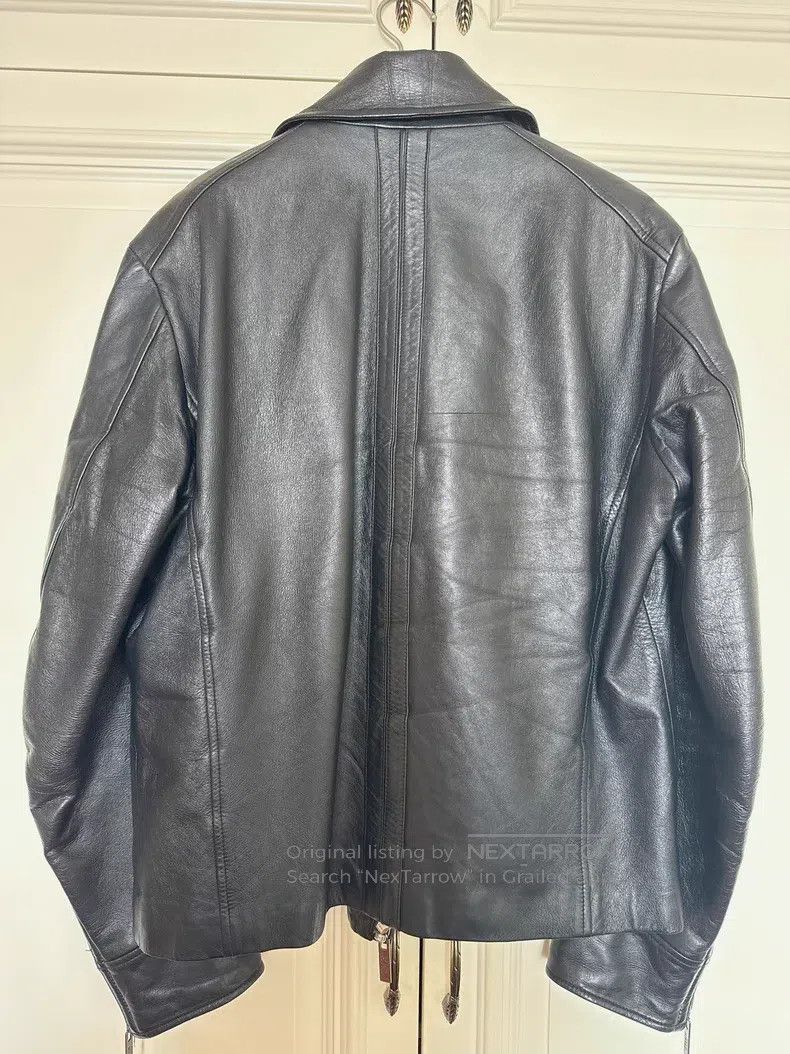 Versace Versace Black leather motorcycle men's leather jacket Size US M / EU 48-50 / 2 - 3 Thumbnail