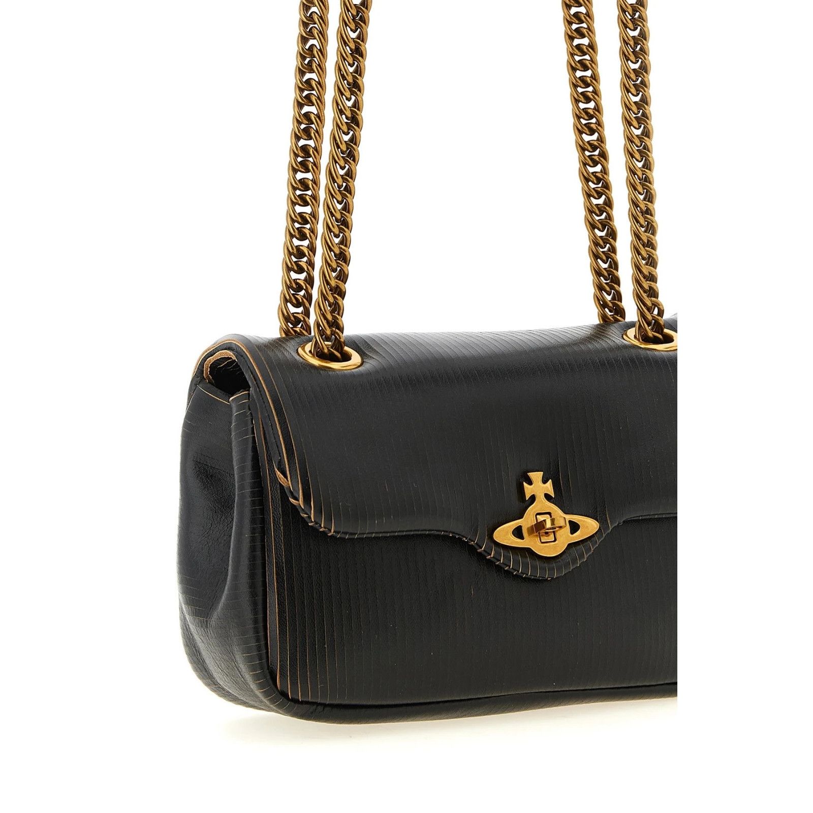 Vivienne Westwood VIVIENNE WESTWOOD Anita Small Black Shoulder Bag New & Authe Size ONE SIZE - 3 Thumbnail