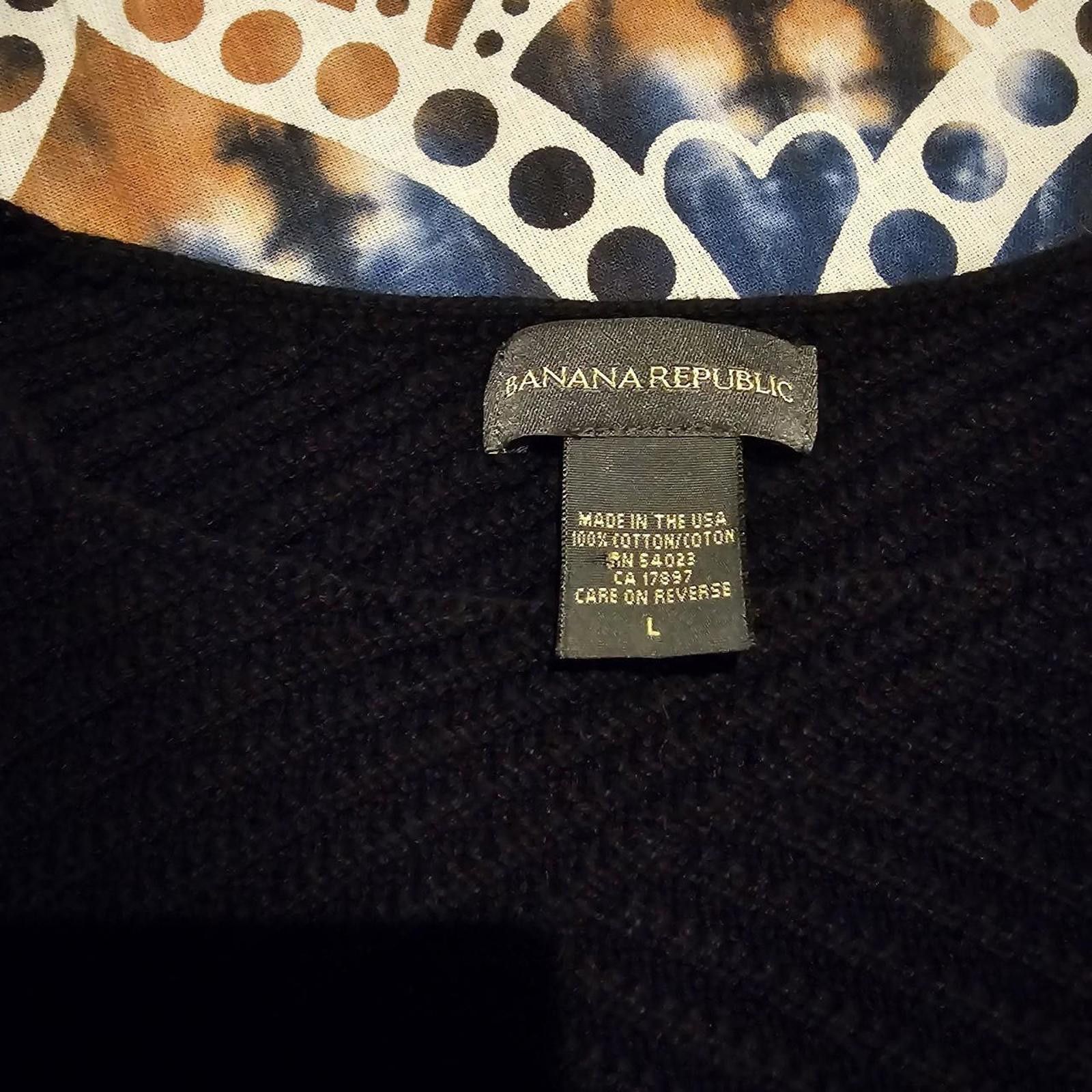 Banana Republic Banana Republic Women's Black Sleeveless Sweater Size L / US 10 / IT 46 - 3 Thumbnail