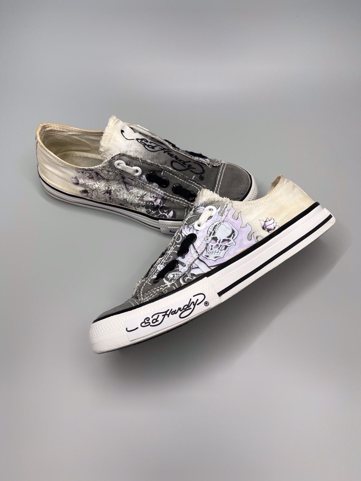 Ed Hardy × Vintage Y2k Ed Hardy By Christian Audigier Sneakers Size US 7 / IT 37 - 4 Thumbnail