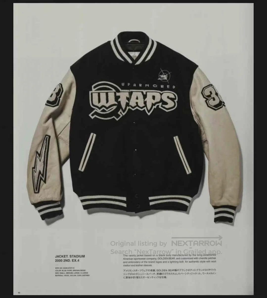 Wtaps Wtaps Eivpire Service 00aw Leather Varsity Jacket. Size US M / EU 48-50 / 2 - 6 Thumbnail