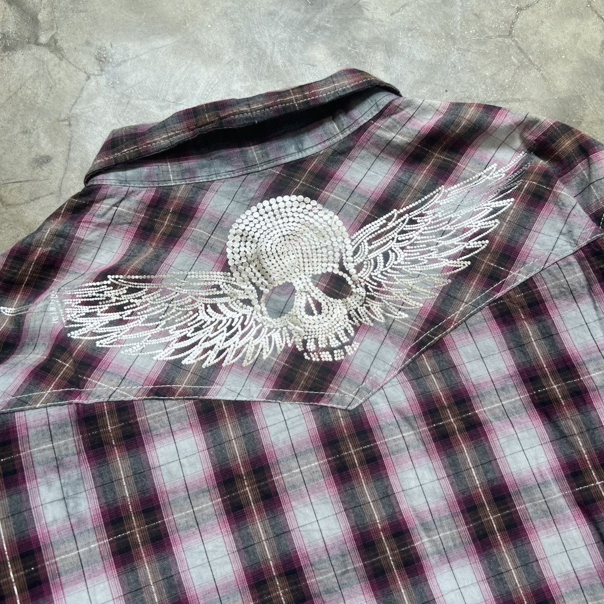 Hysteric Glamour 2000s Bad Boy Hysteric Style Studed Skull Longsleeve Shirt Size US M / EU 48-50 / 2 - 4 Thumbnail