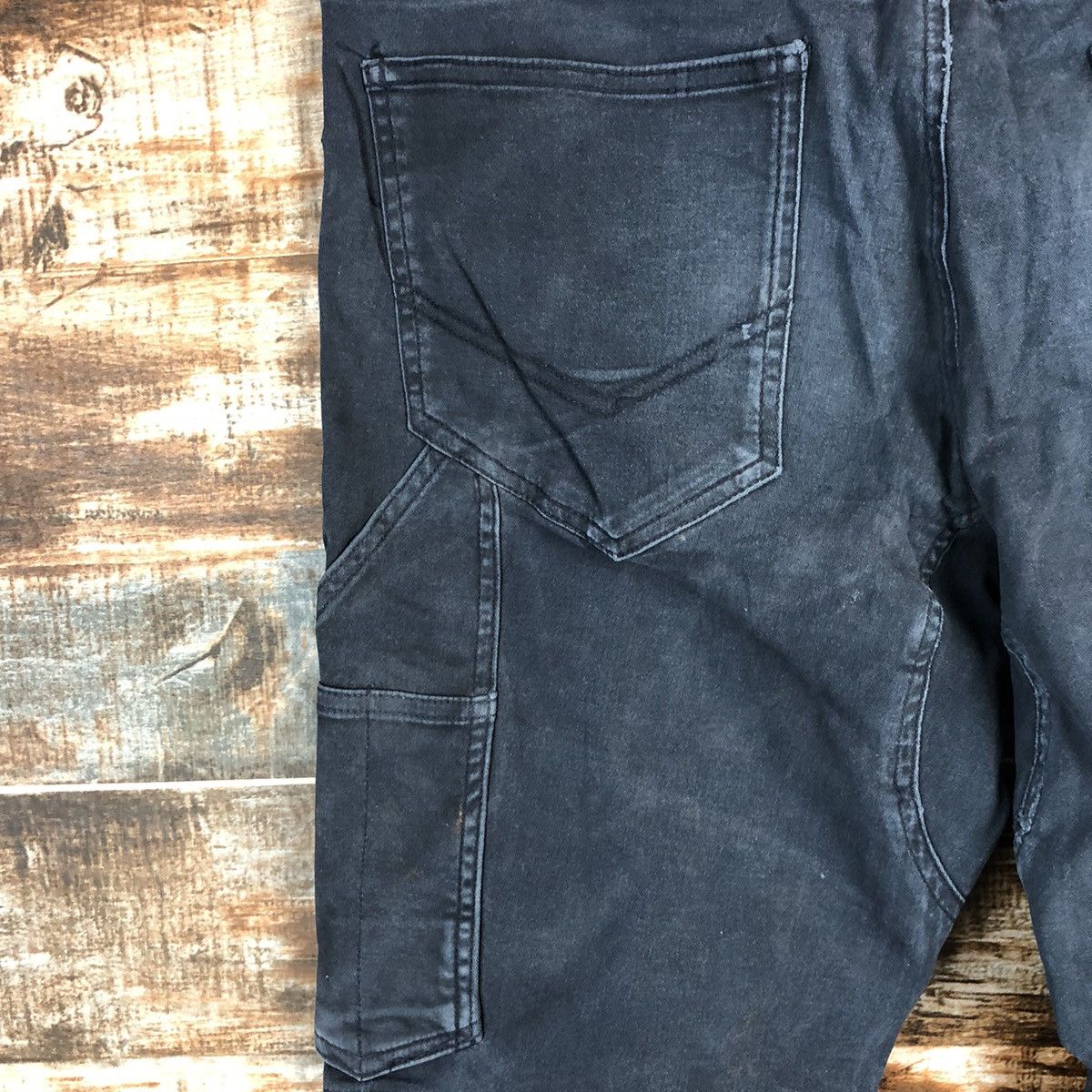 Japanese Brand DLL Gladiotor Dark Blue Cargo Multipocket Pants #C144 Size US 34 / EU 50 - 15 Thumbnail