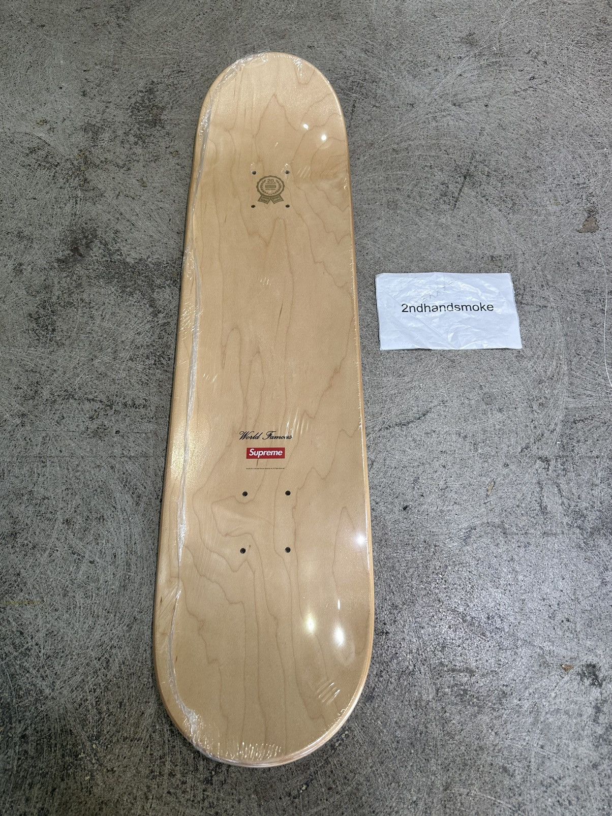 Supreme 20th Anniversary Taxi Driver Skateboard Deck Natural