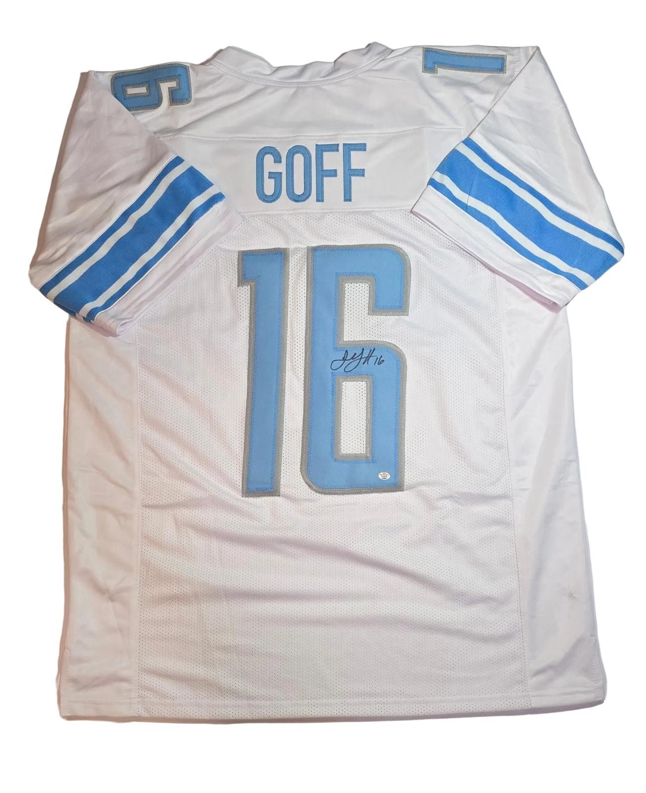 Other Jared Goff Detroit Lions Signed football jersey COA (XL) Size ONE SIZE - 2 Thumbnail