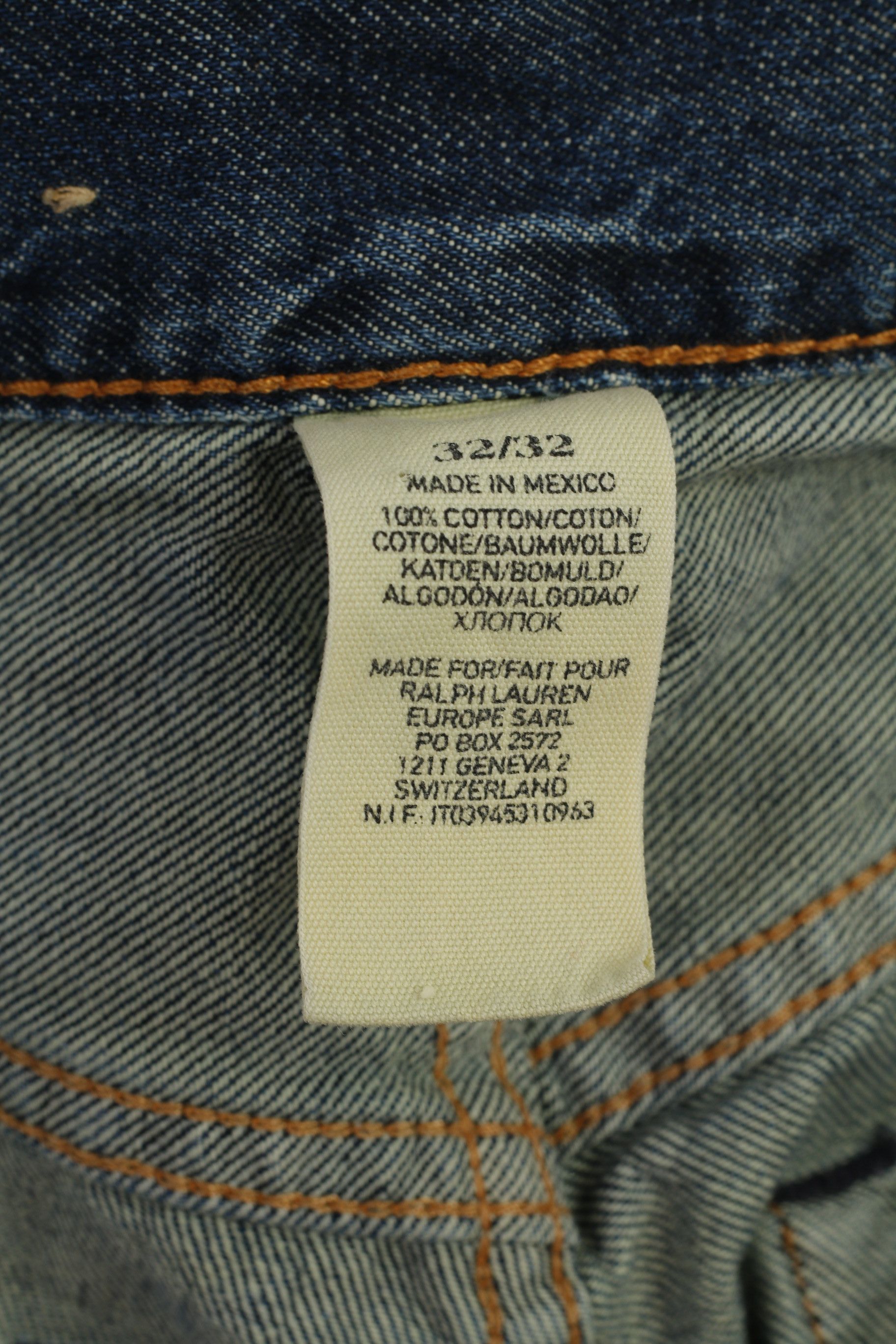 Ralph Lauren Ralph Lauren Men 32 / 32 Jeans Trousers Blue Denim 1463 Size US 32 / EU 48 - 7 Thumbnail