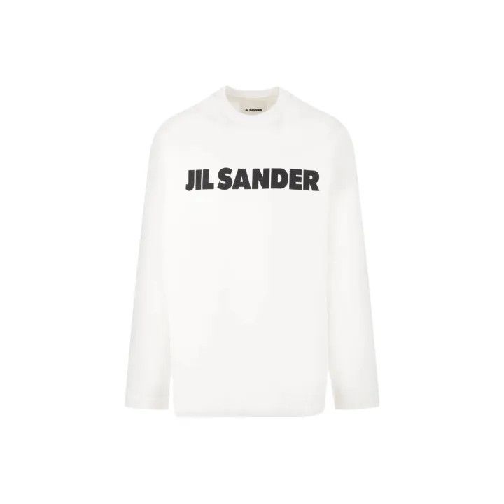 Jil Sander JIL SANDER White Long Sleeve T-Shirt for Women 0079 Size S / US 4 / IT 40 - 1 Thumbnail