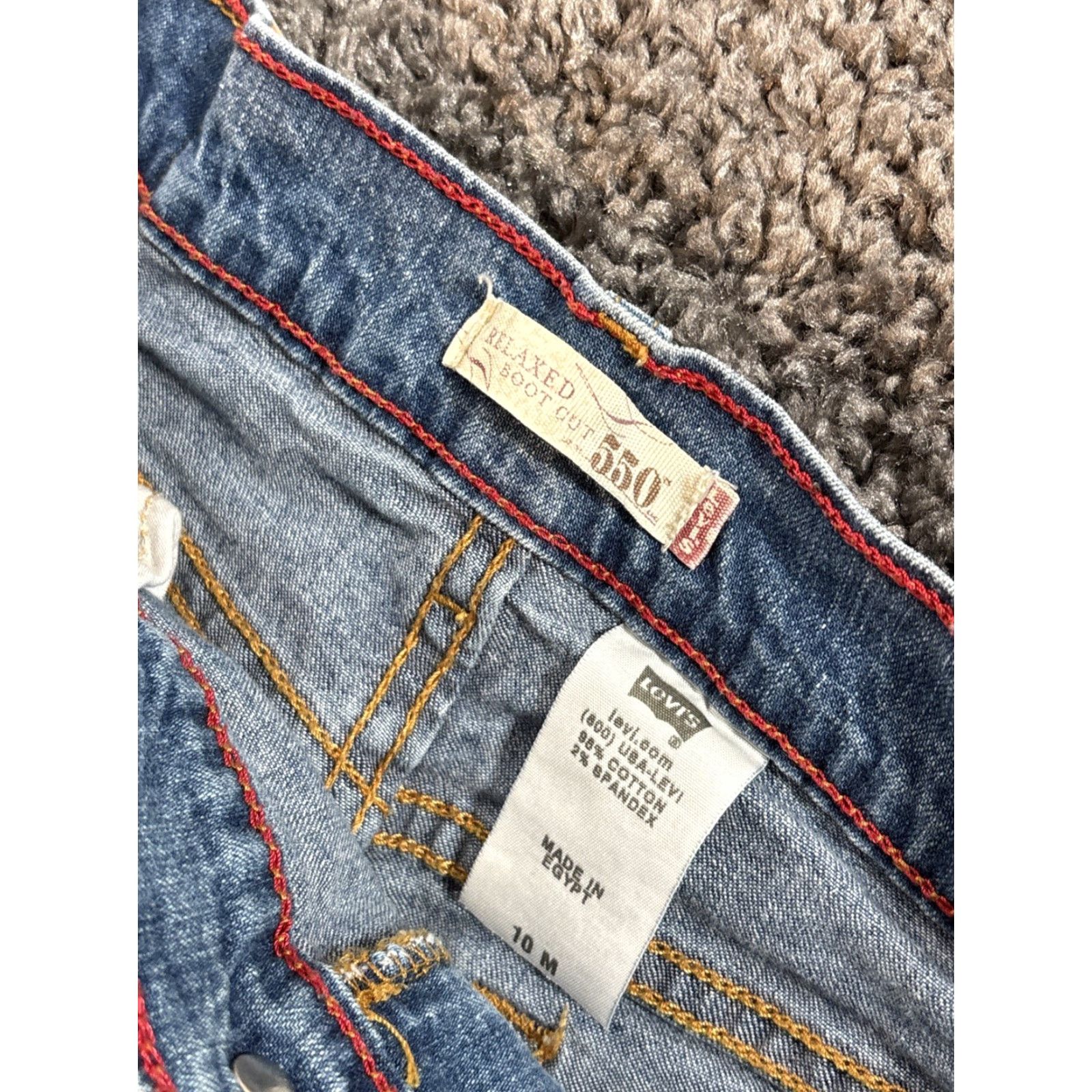 Levi's VINTAGE Levi’s 550 Relaxed Bootcut Jeans Women 28x31 Med Wash Blue 28in 31in Mens Girls Size ONE SIZE - 6 Thumbnail
