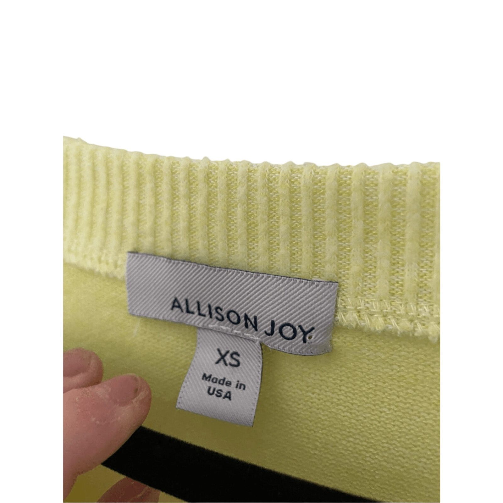 Other Allison Joy XS Acrylic Vneck Sweater RetroPreppy Minimalist Size XS / US 0-2 / IT 36-38 - 4 Thumbnail