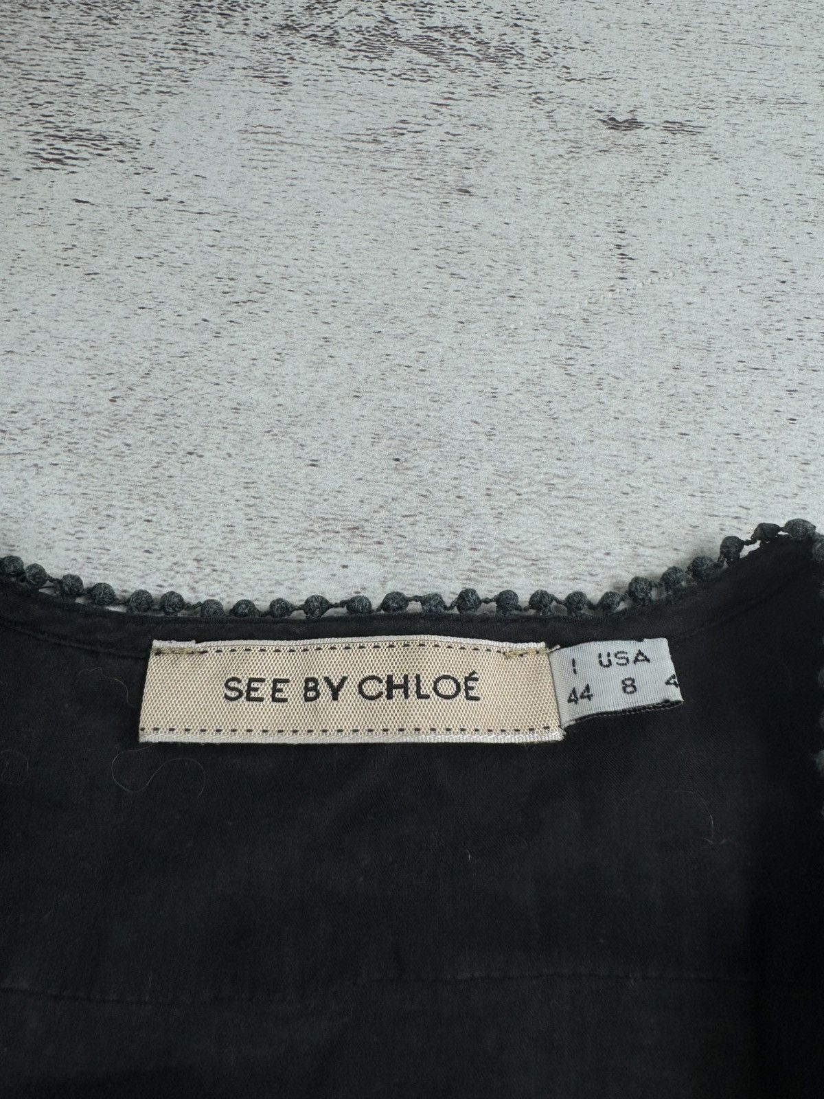 See by Chloe See By Chloé 6 Size Y2K Button Black Women's Shirt Blouse Tunic Top Dress IT 44 Size M / US 6-8 / IT 42-44 - 9 Thumbnail