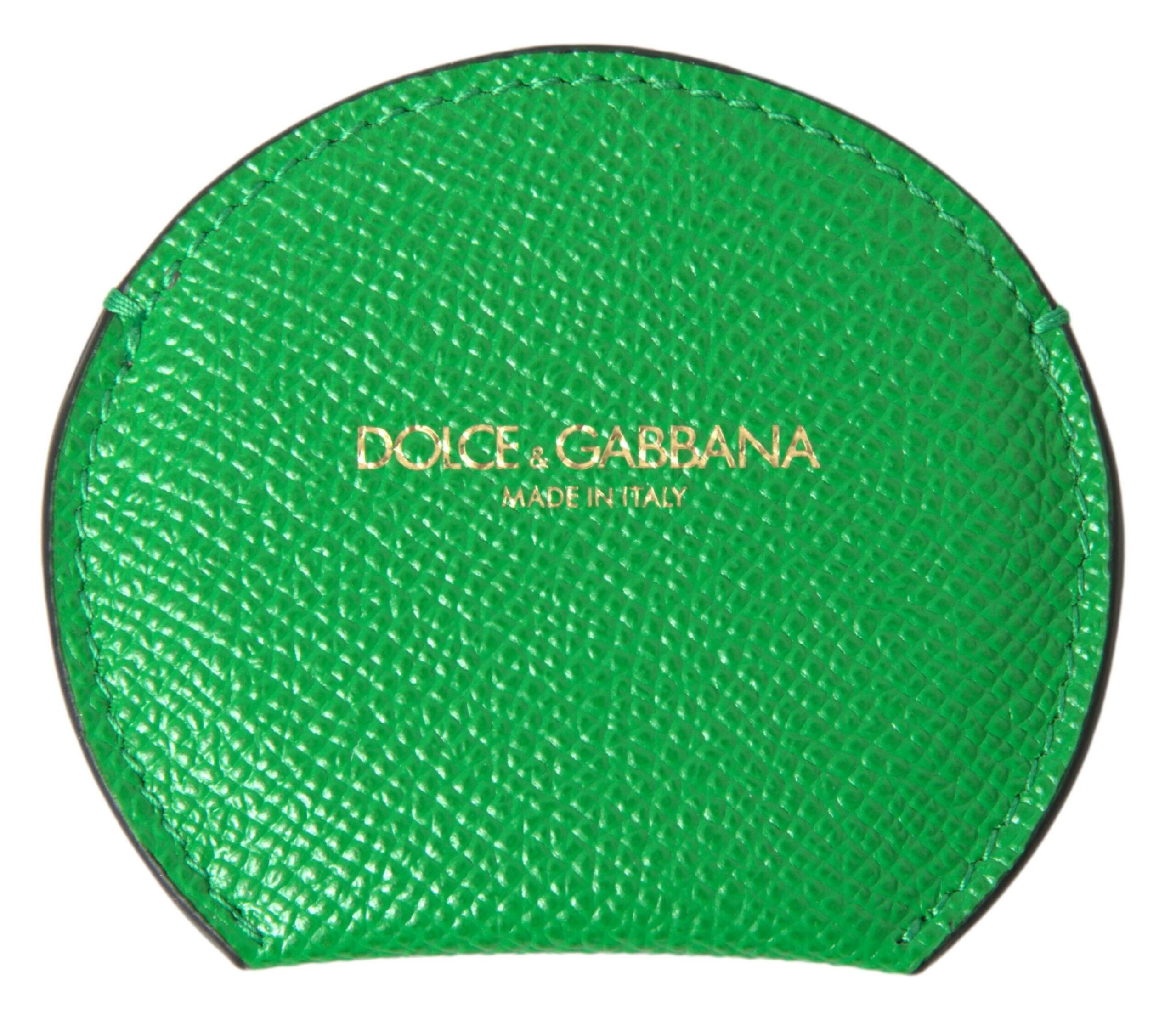 Dolce & Gabbana Elegant Calfskin Leather Mirror Women's Holder Size ONE SIZE - 1 Thumbnail