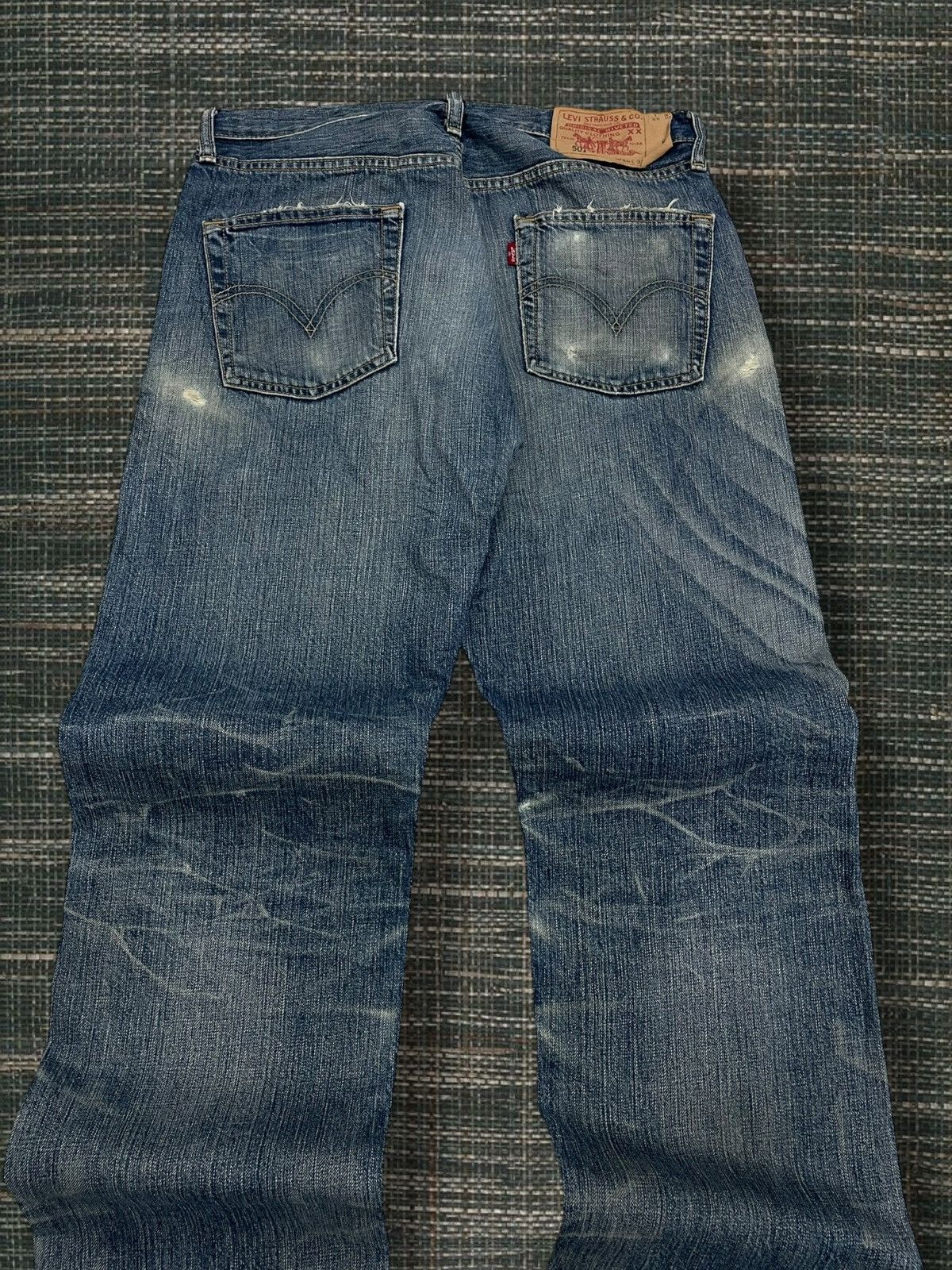 Levi's Vintage Clothing Vintage OG 1990s Designer Levis 501 Distressed Denim Size US 30 / EU 46 - 11 Thumbnail