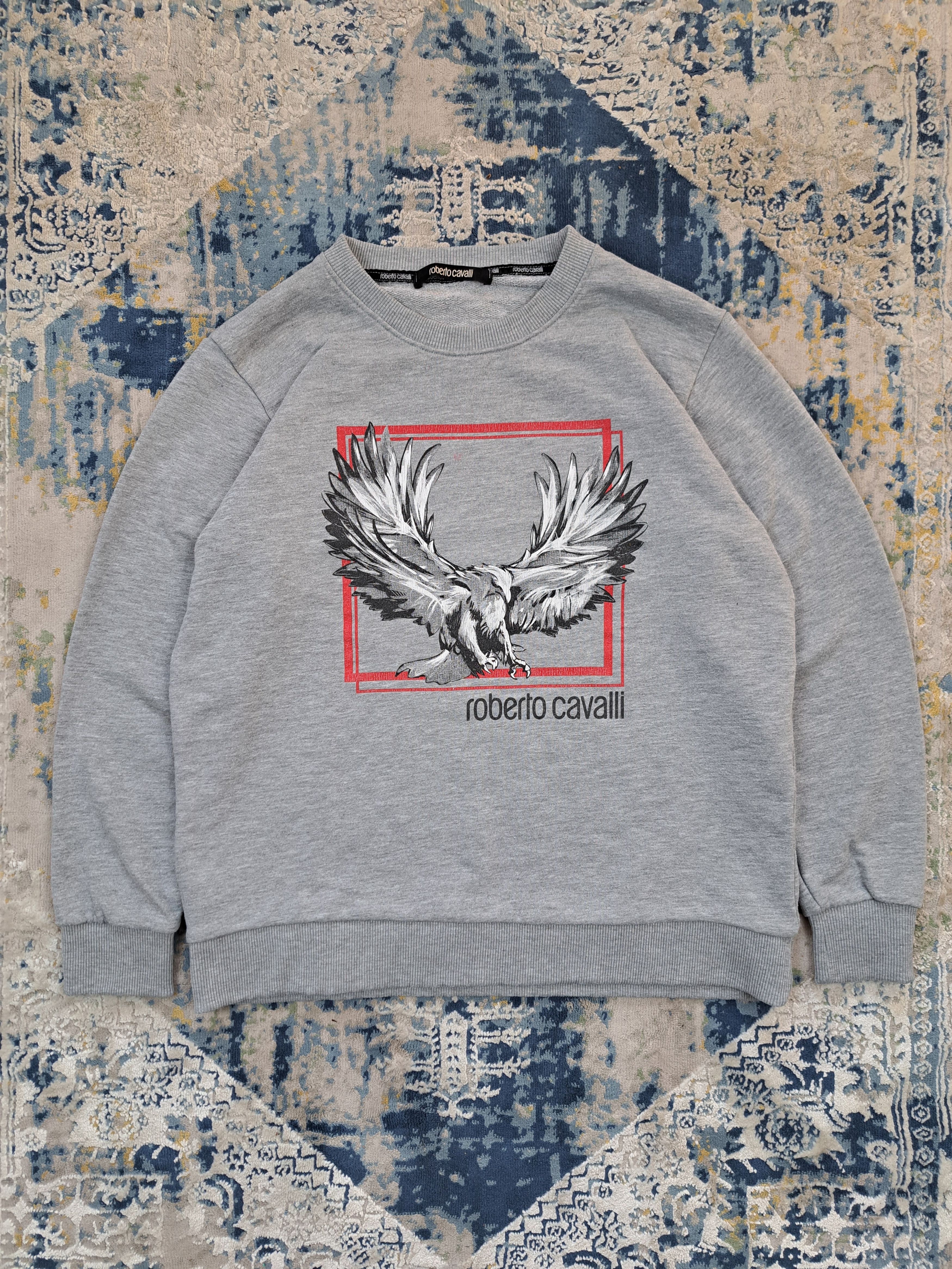 Roberto Cavalli outlets SPORT - Eagle & City Graphic Logo Sweatshirt