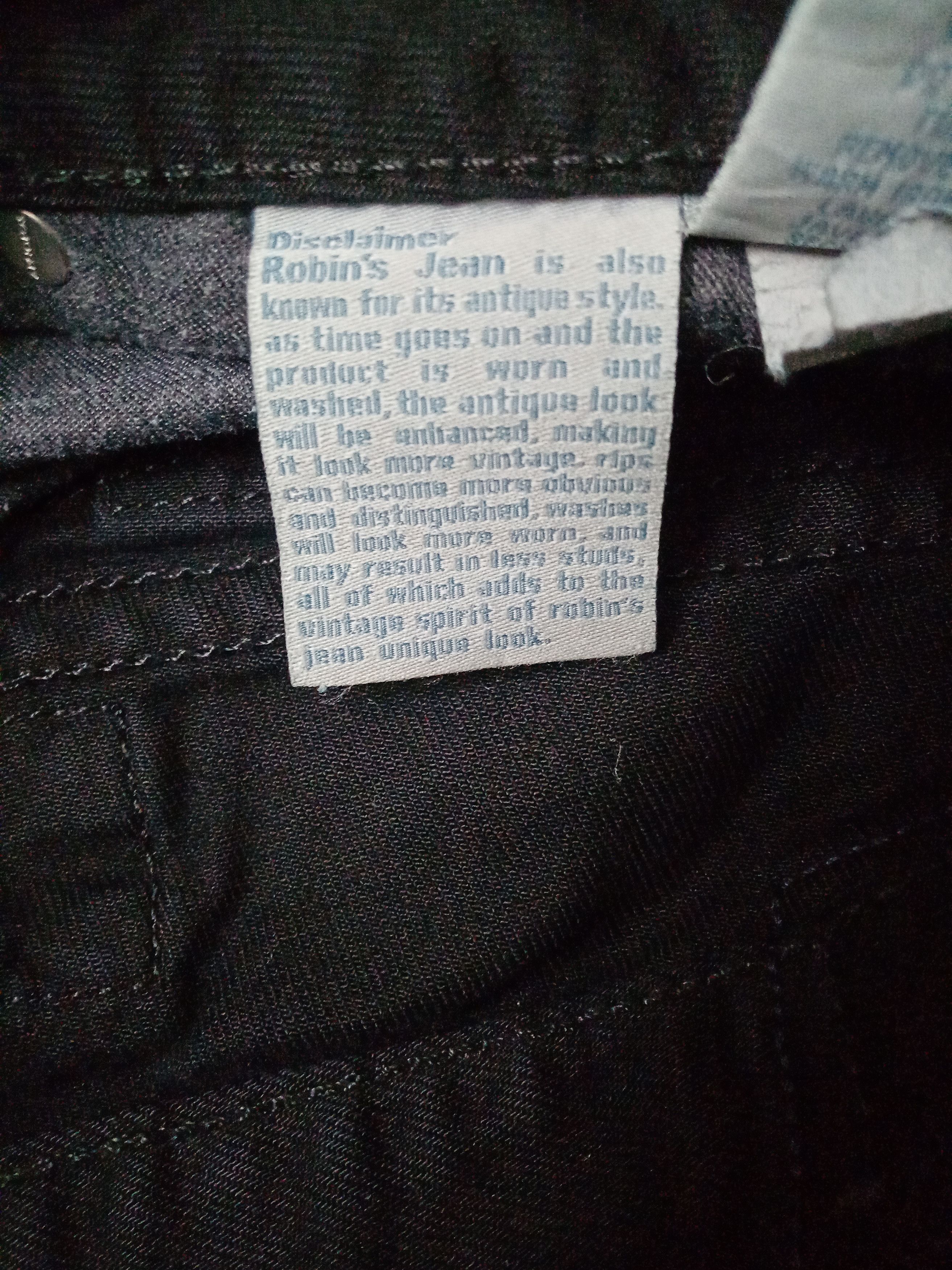 Robins Jeans Authentic Black Robins Jeans Size 42 Size US 42 / EU 58 - 6 Thumbnail