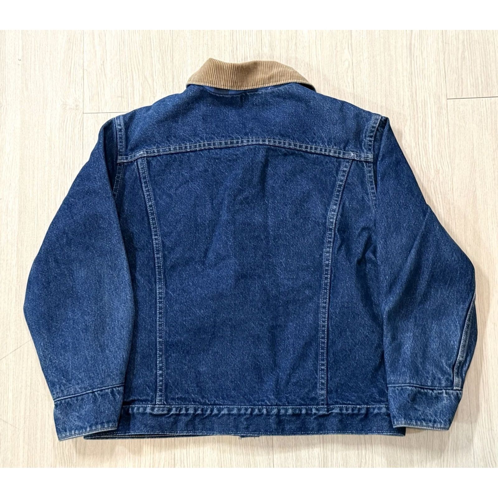 Denime VINTAGE Osh Kosh Women’s Denim Bomber Jacket Lined Cotton Mid-Length 80s Chore Blue M Jacket Size M / US 6-8 / IT 42-44 - 2 Thumbnail