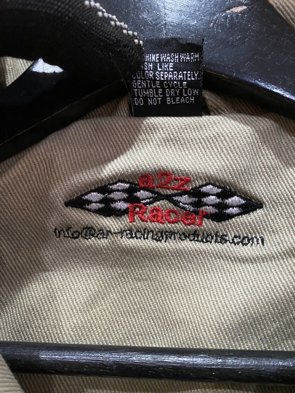 Other Vintage Racing-Inspired Beige Cotton Jacket Striped Design Size US L / EU 52-54 / 3 - 5 Thumbnail