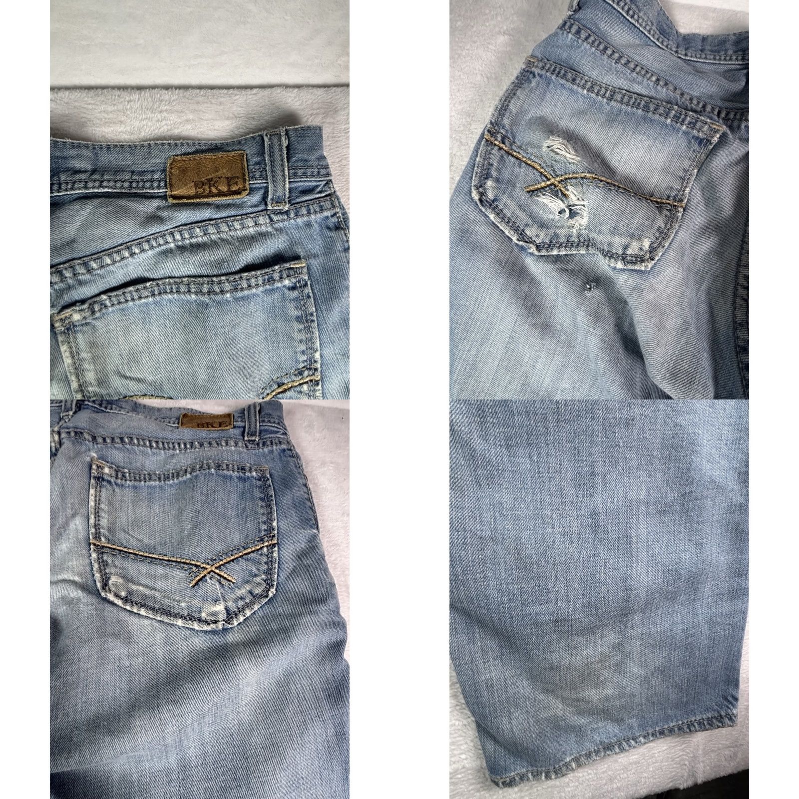 Vintage BKE Tyler Men's Blue Jeans 31x34 Bootcut Medium Wash Denim Jean's Shirt Size US 31 - 8 Thumbnail