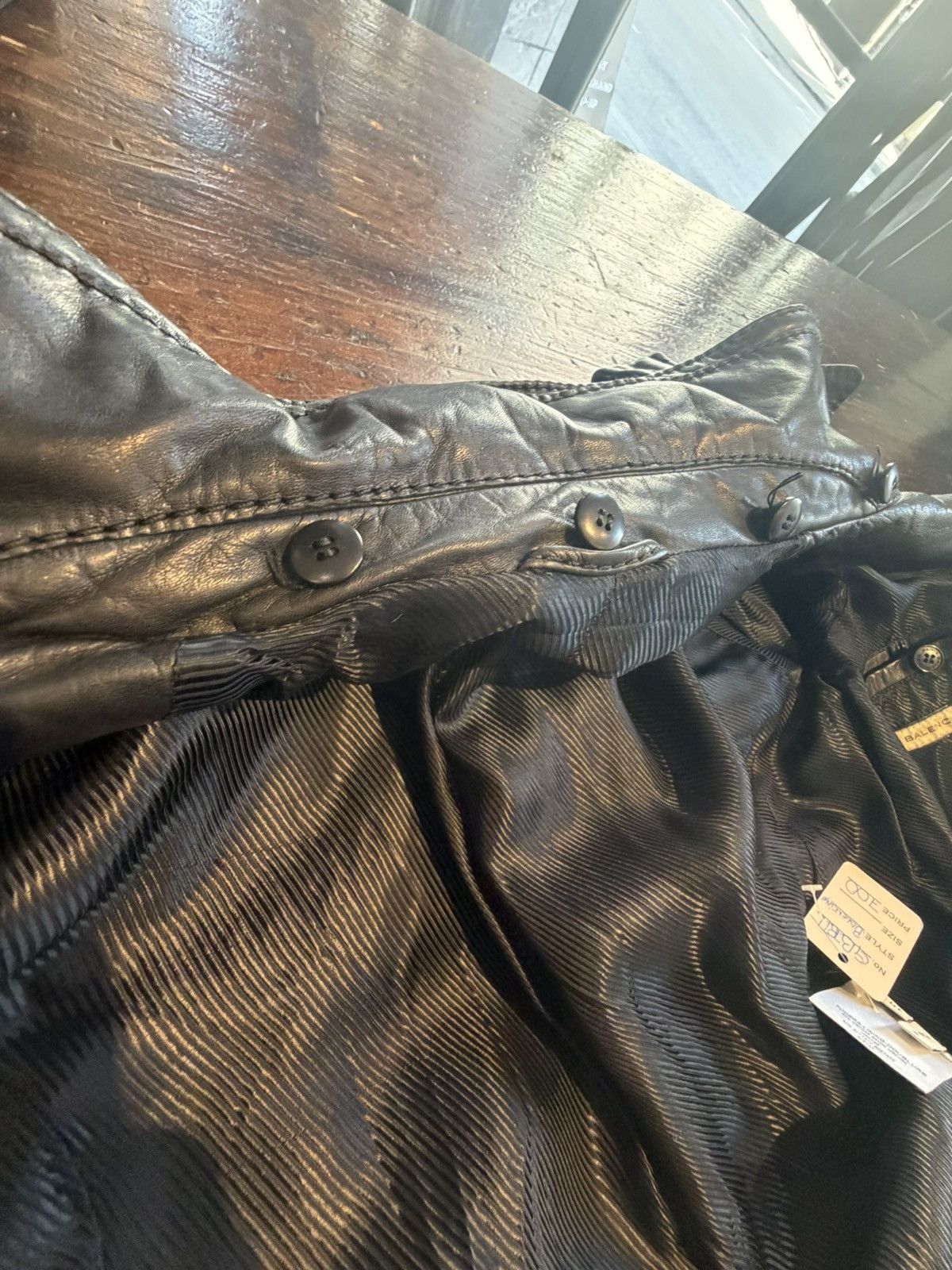 Balenciaga Balenciaga Paris Leather Moto Jacket –🖤🏍️ Size L / US 10 / IT 46 - 12 Thumbnail