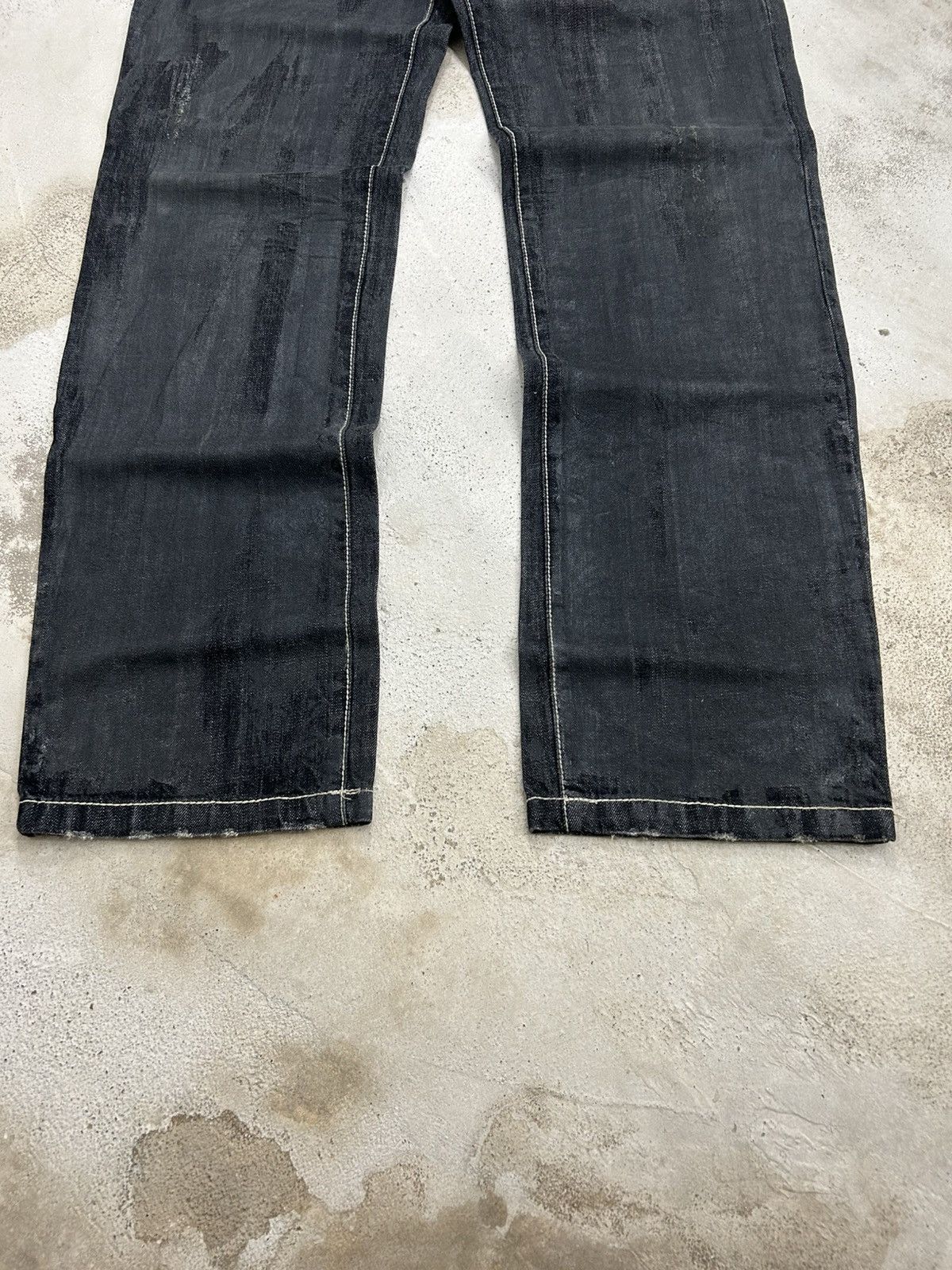 20471120 × GOSTAR DE FUGA × Japanese Brand Zenstyle Lab Japan Jean Pocket Logo Crown Fire Cross Size US 36 / EU 52 - 3 Thumbnail
