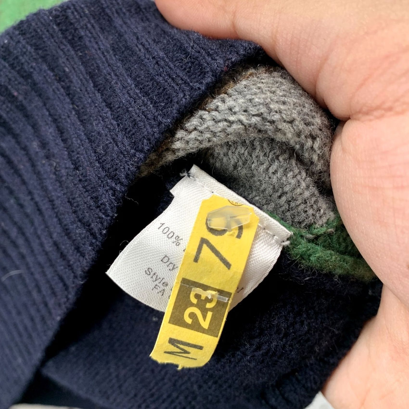 J.Crew J.CREW Wool Sweater Mens M 1/4 Zip Argyle Blue Green Premium Lambswool Pullover Knit Mock Neck Adult Regular Size M Mens Size US M / EU 48-50 / 2 - 6 Thumbnail