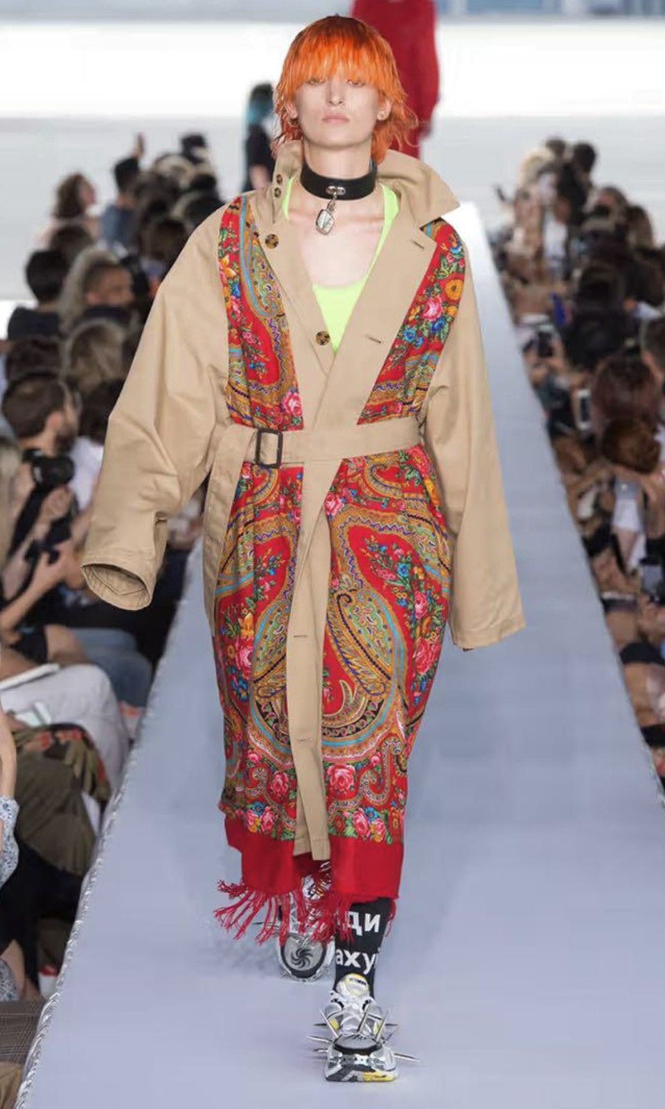 Vetements Vetements SS19 Reversible Scarf Coat | Grailed