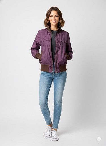 Hsyteric Glamour Full Print Boomber Nylon Hisgura