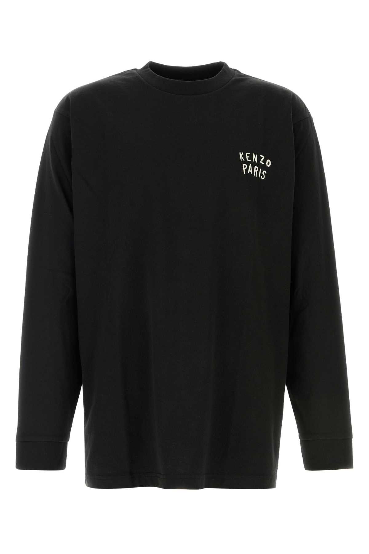Kenzo Black Cotton T-Shirt Size US S / EU 44-46 / 1 - 1 Thumbnail