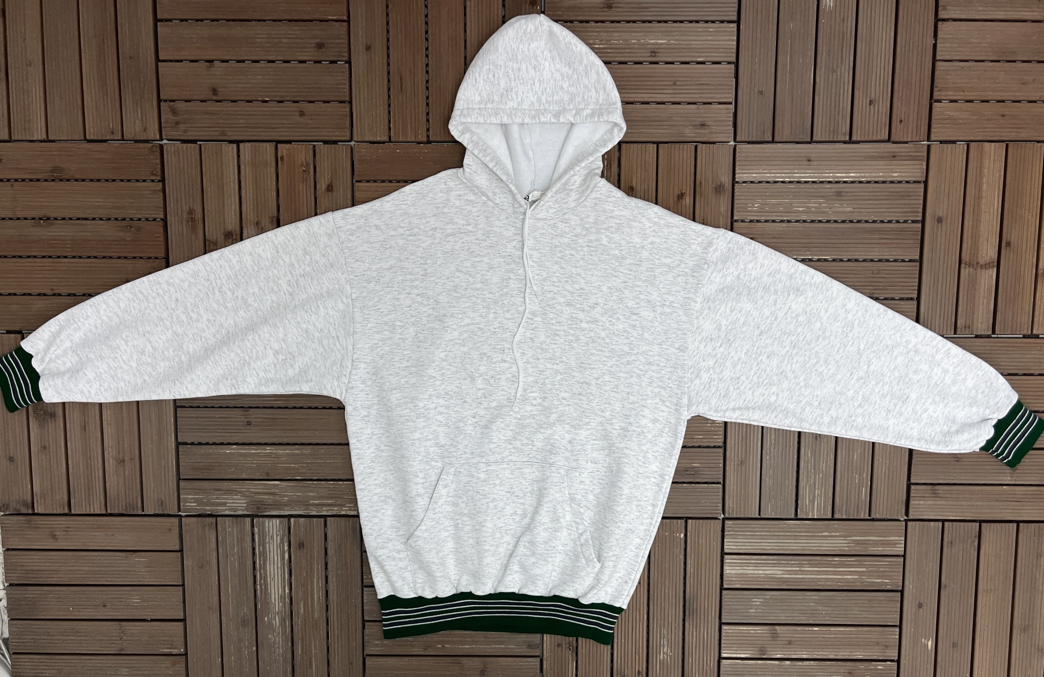 Vintage On Your Mark Blank Grey Vintage Hoodie Sweater Size US L / EU 52-54 / 3 - 4 Thumbnail