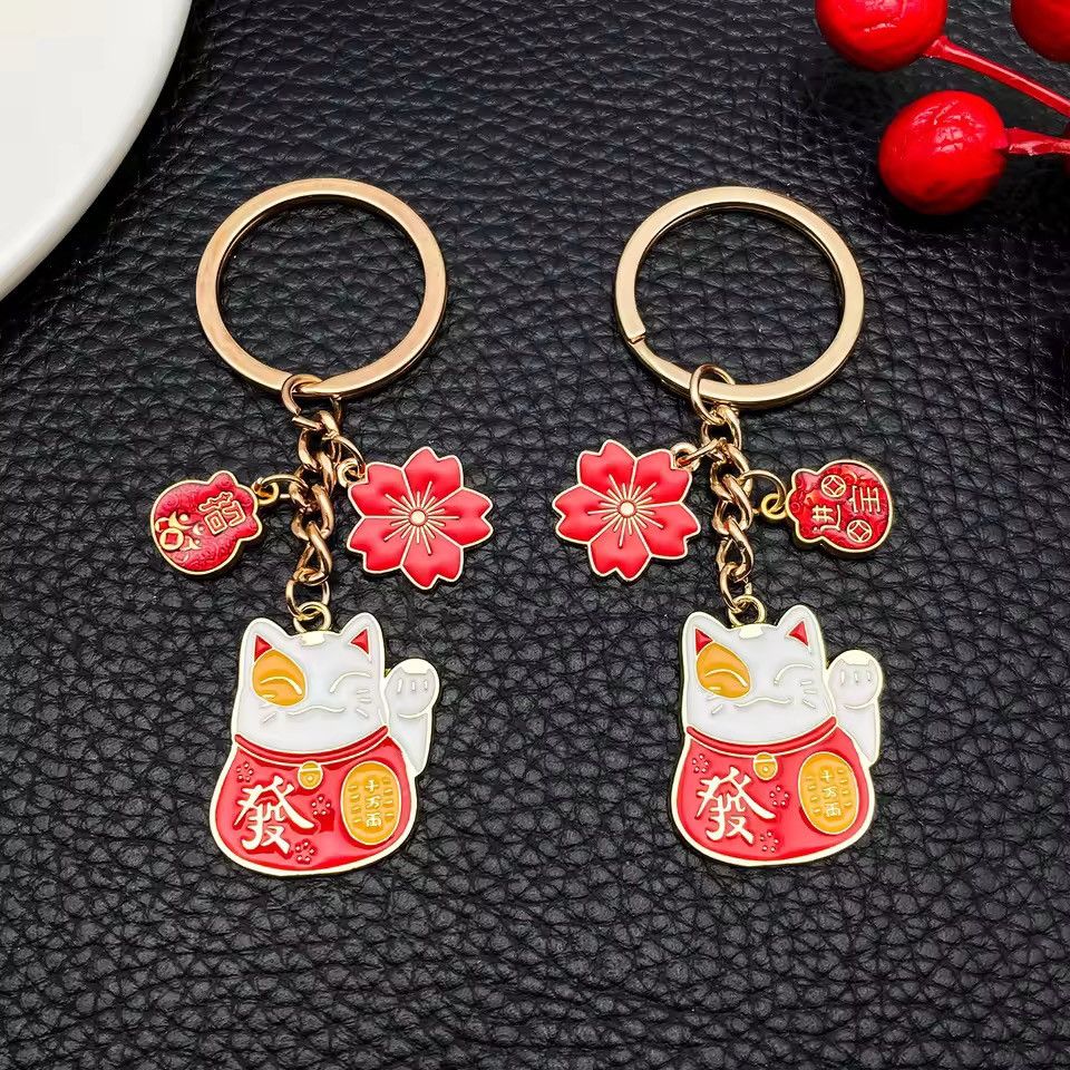 Jewelry Lucky Cat Keychain Size ONE SIZE - 4 Thumbnail