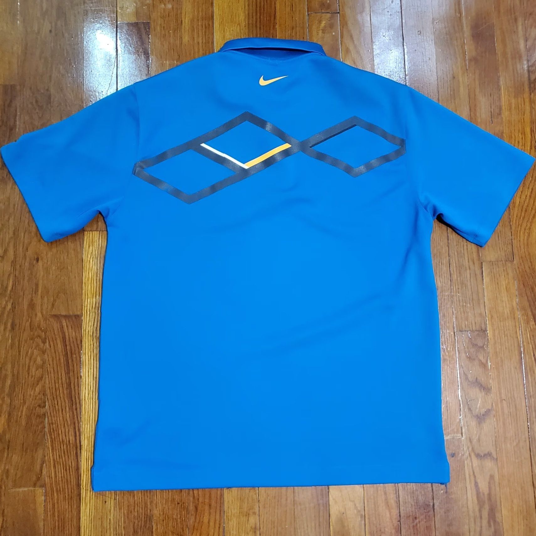 Nike Nike Shirt Golf Dri Fit Size L Blue Polo Graphic Print 416593 Sports Stretch Size US L / EU 52-54 / 3 - 6 Thumbnail