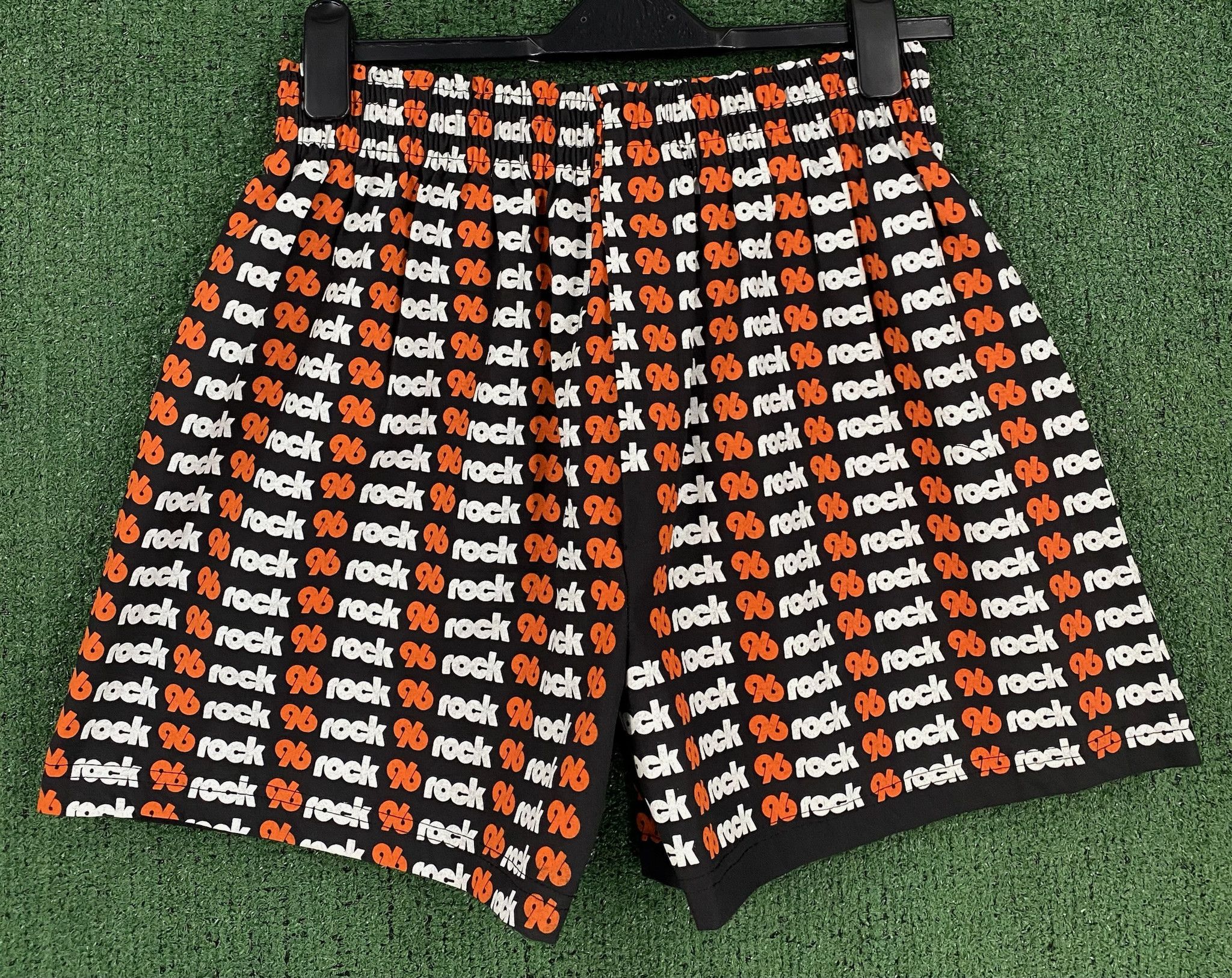 Vintage 80’s 96 Rock Atlanta Radio All Over Print Shorts Medium Size US 35 - 1 Thumbnail