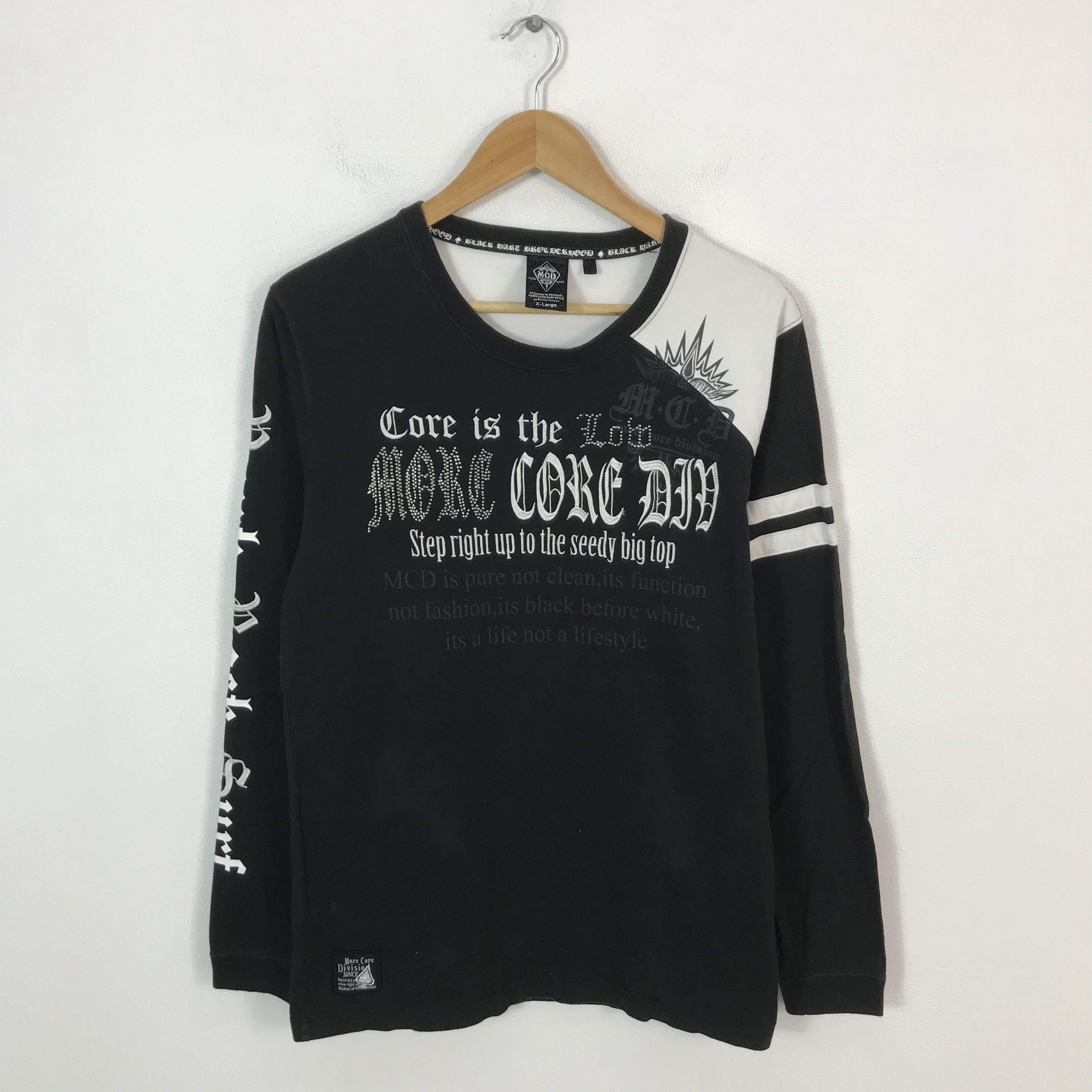 Japanese Brand more core division Embroidery Design Long sleeve T-shirt Size US L / EU 52-54 / 3 - 2 Thumbnail