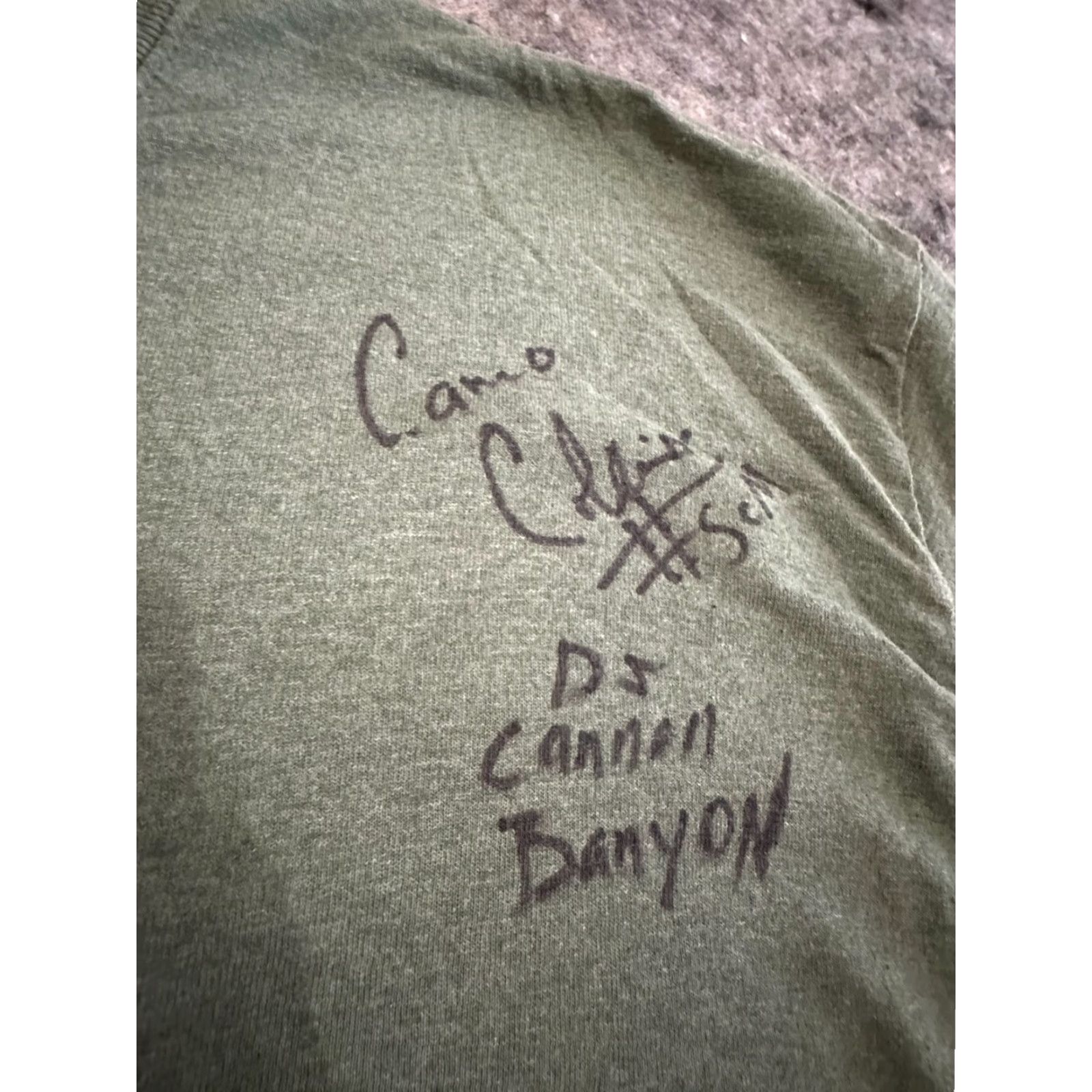 Gildan VINTAGE Southern Country Muzik T Shirt autographed DJ CANNON BANYON Green XL Size US XL / EU 56 / 4 - 2 Thumbnail