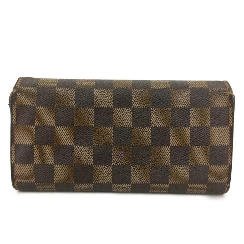 Louis Vuitton Louis Vuitton Damier Porte Feuille Sarah Long Wallet Brown Size ONE SIZE - 4 Thumbnail