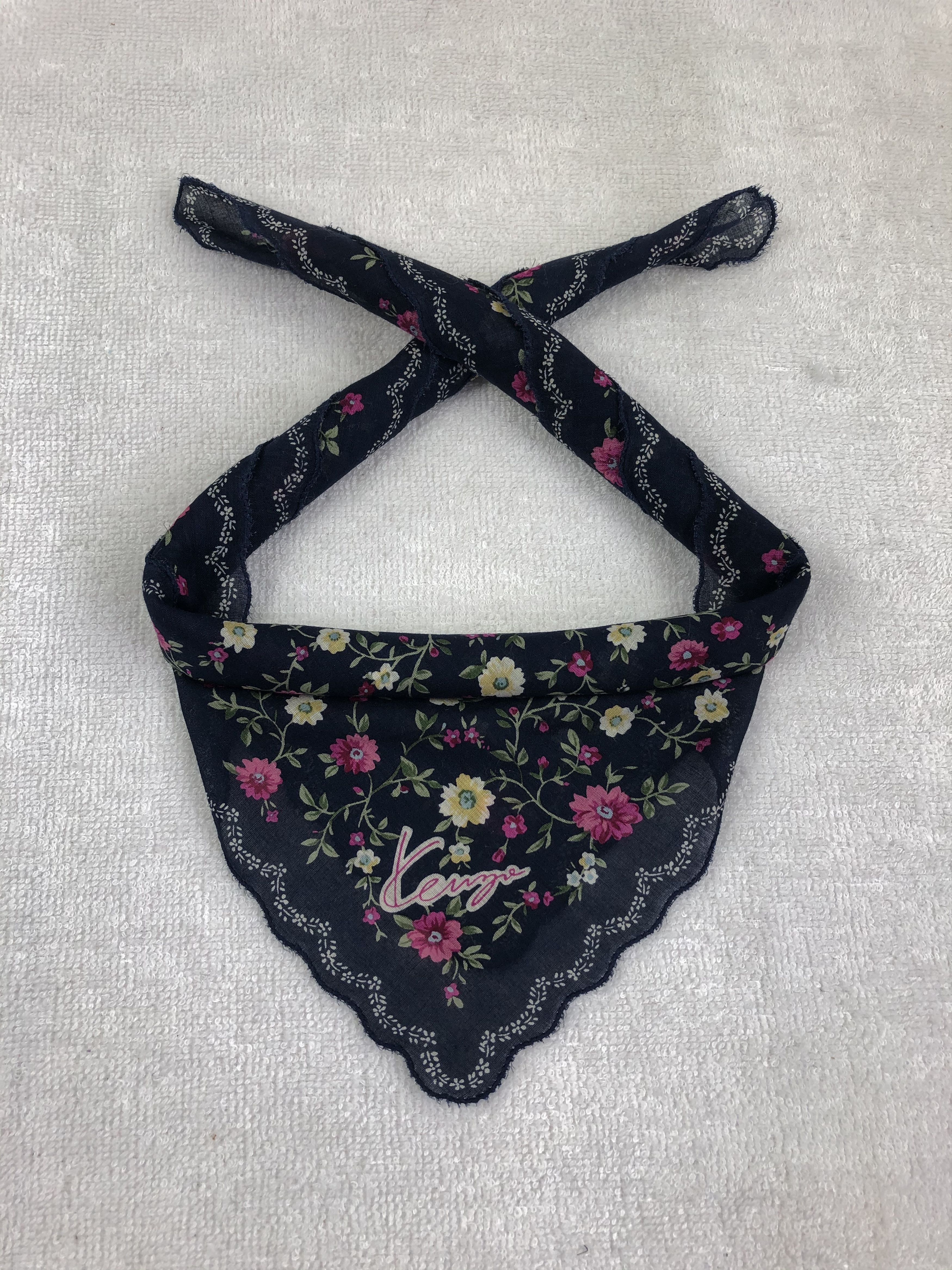 Kenzo × Vintage Kenzo Floral Bandana / Handkerchief / Neckerchief Size ONE SIZE - 1 Thumbnail