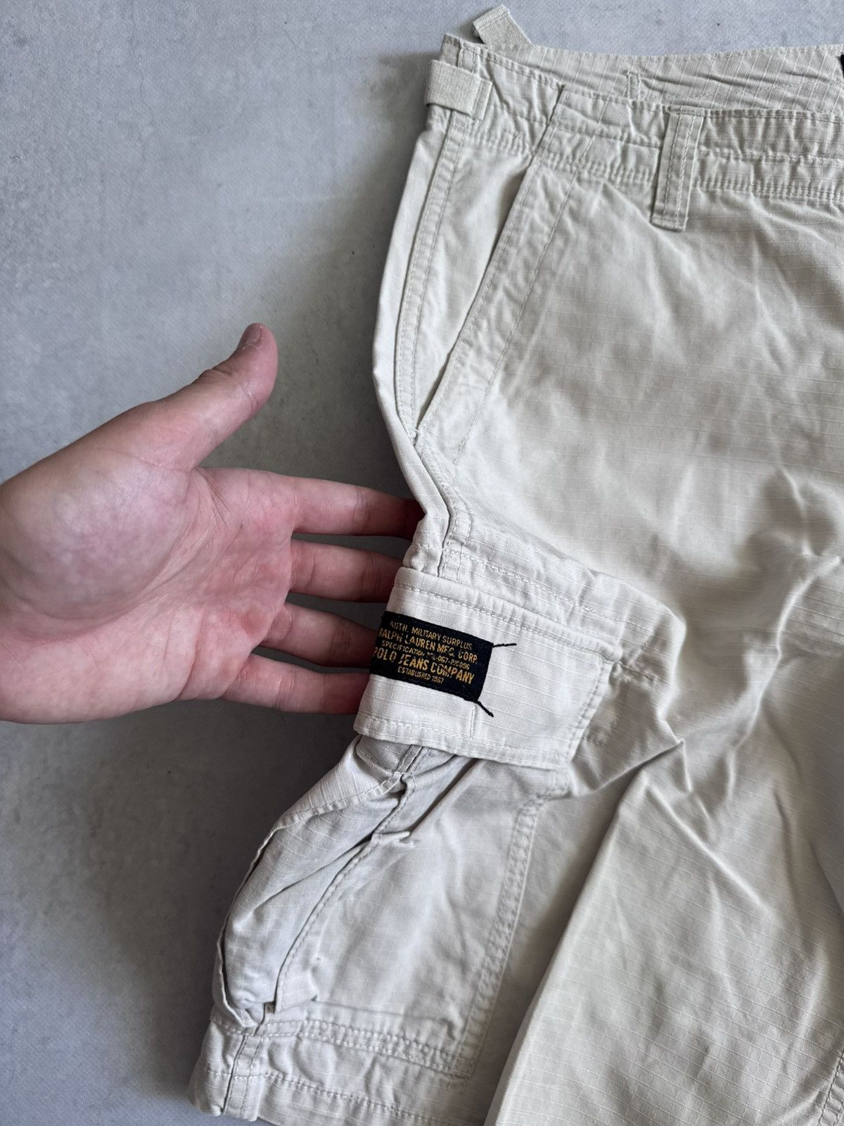 Other Vintage Polo Jeans CO. Ralph Lauren Aviator Baggy Y2K Shorts Size US 32 / EU 48 - 4 Thumbnail