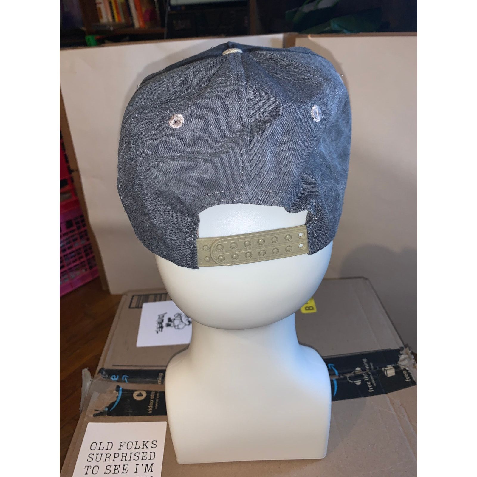 Cobra × Vintage First State Bank Snapback Hat Cobra Caps Gray Khaki Two Tone Size ONE SIZE - 3 Thumbnail