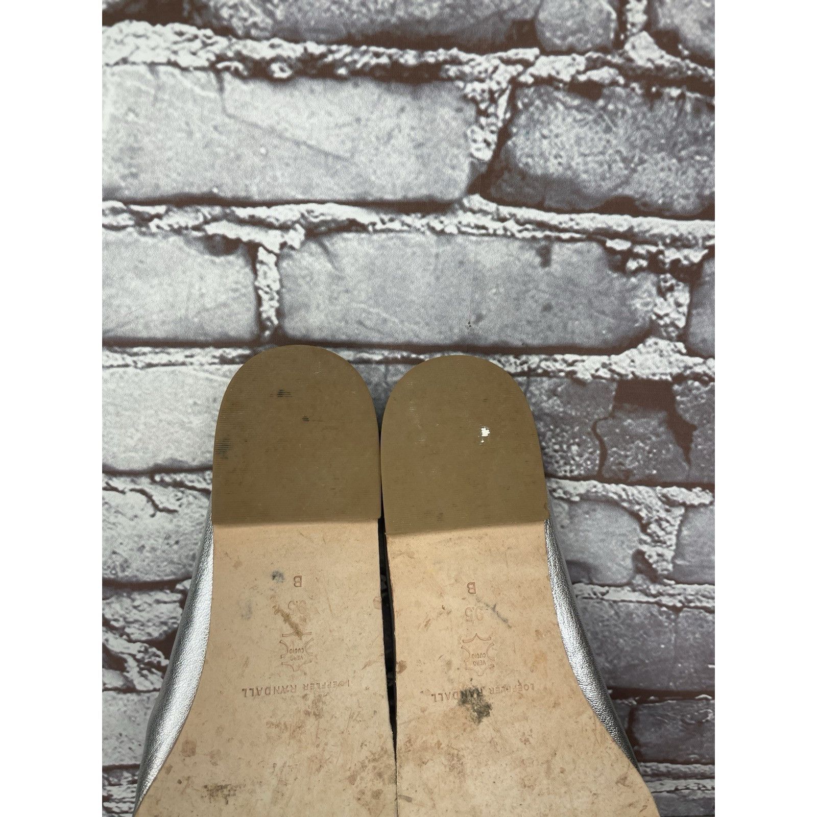 Loeffler Randall Loeffler Randall Kira GT Silver Metallic Thong Sandals Women Size US 9.5 / IT 39.5 - 21 Thumbnail
