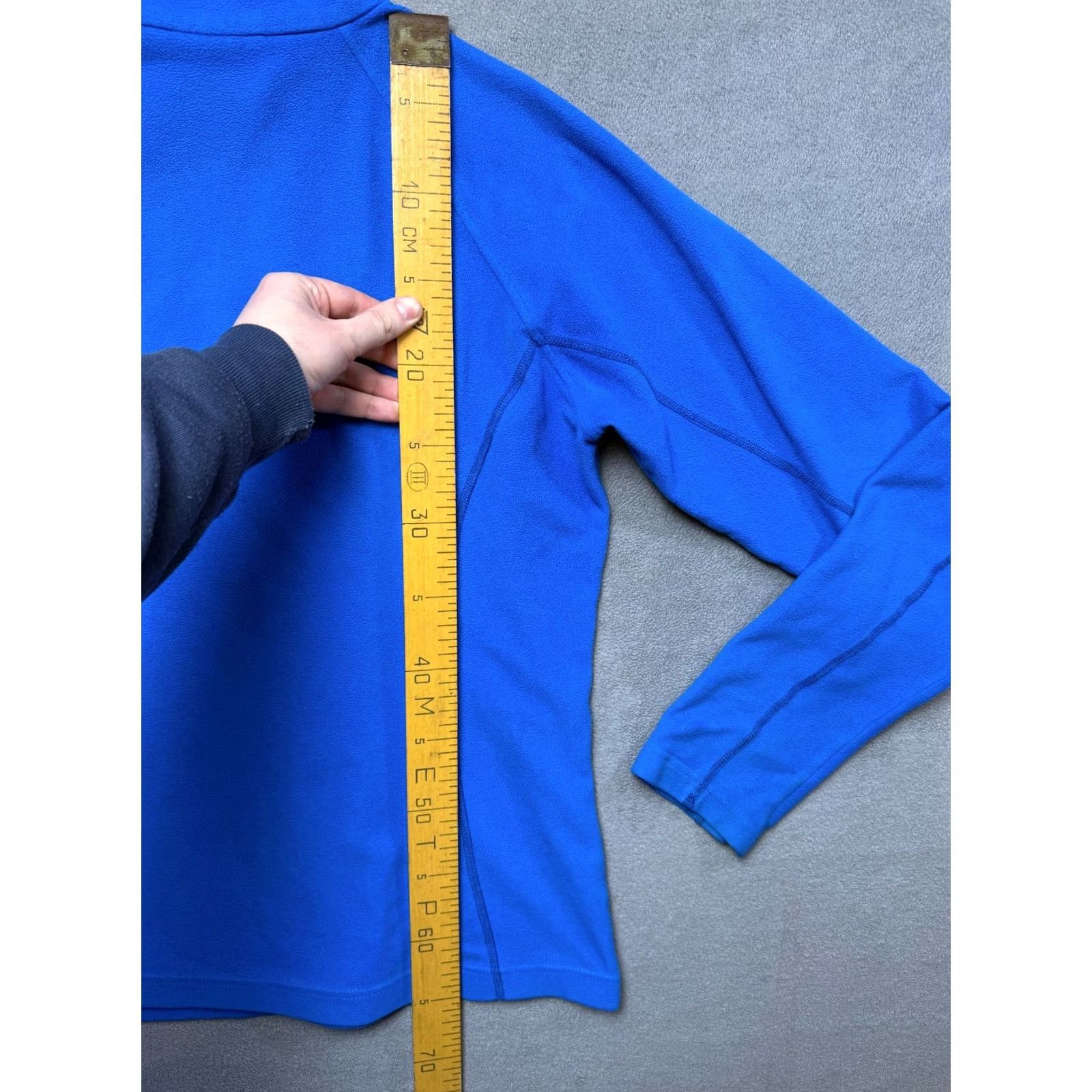 Mountain Hardwear Mountain Hardwear Women L Fleece 1/3 Zip Pullover Blue Hiking Outdoor Sweatshirt Size L / US 10 / IT 46 - 6 Thumbnail