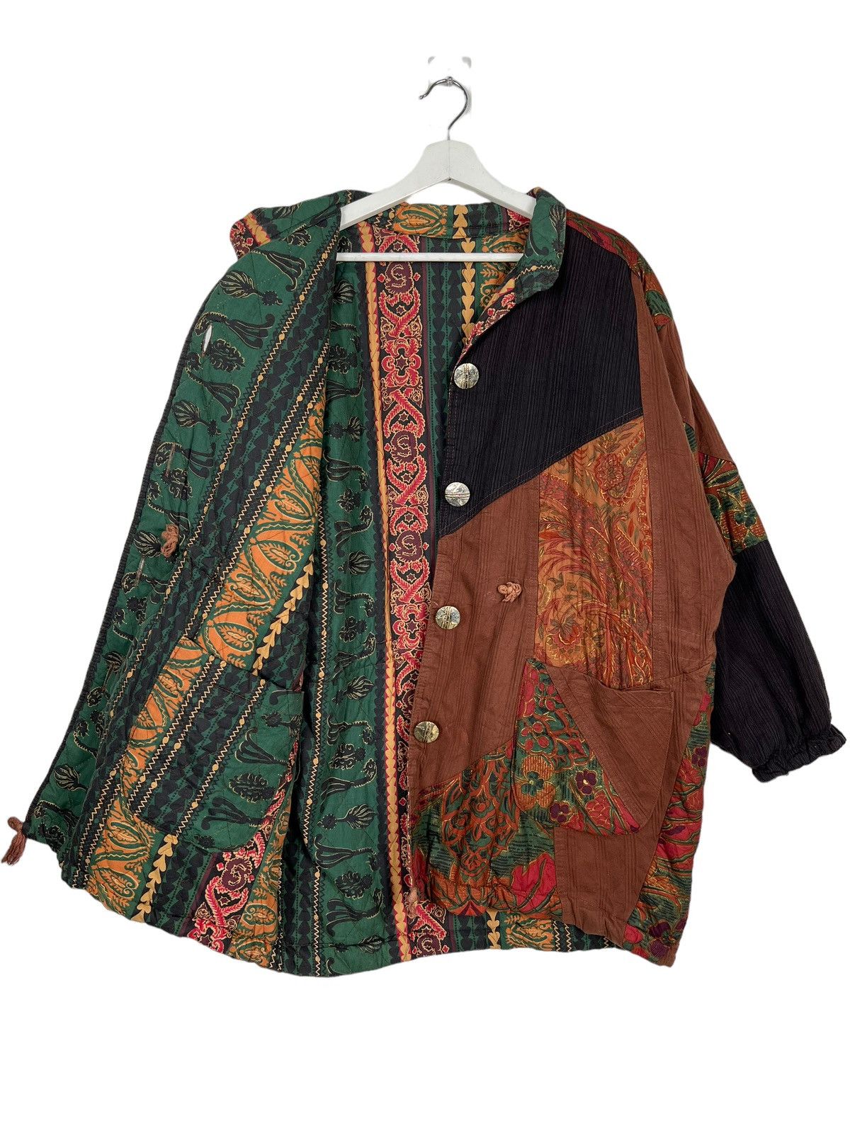 Japanese Brand 🔥 60s RARE VINTAGE INDIGO PATCHWORK JACKET Size US M / EU 48-50 / 2 - 9 Thumbnail
