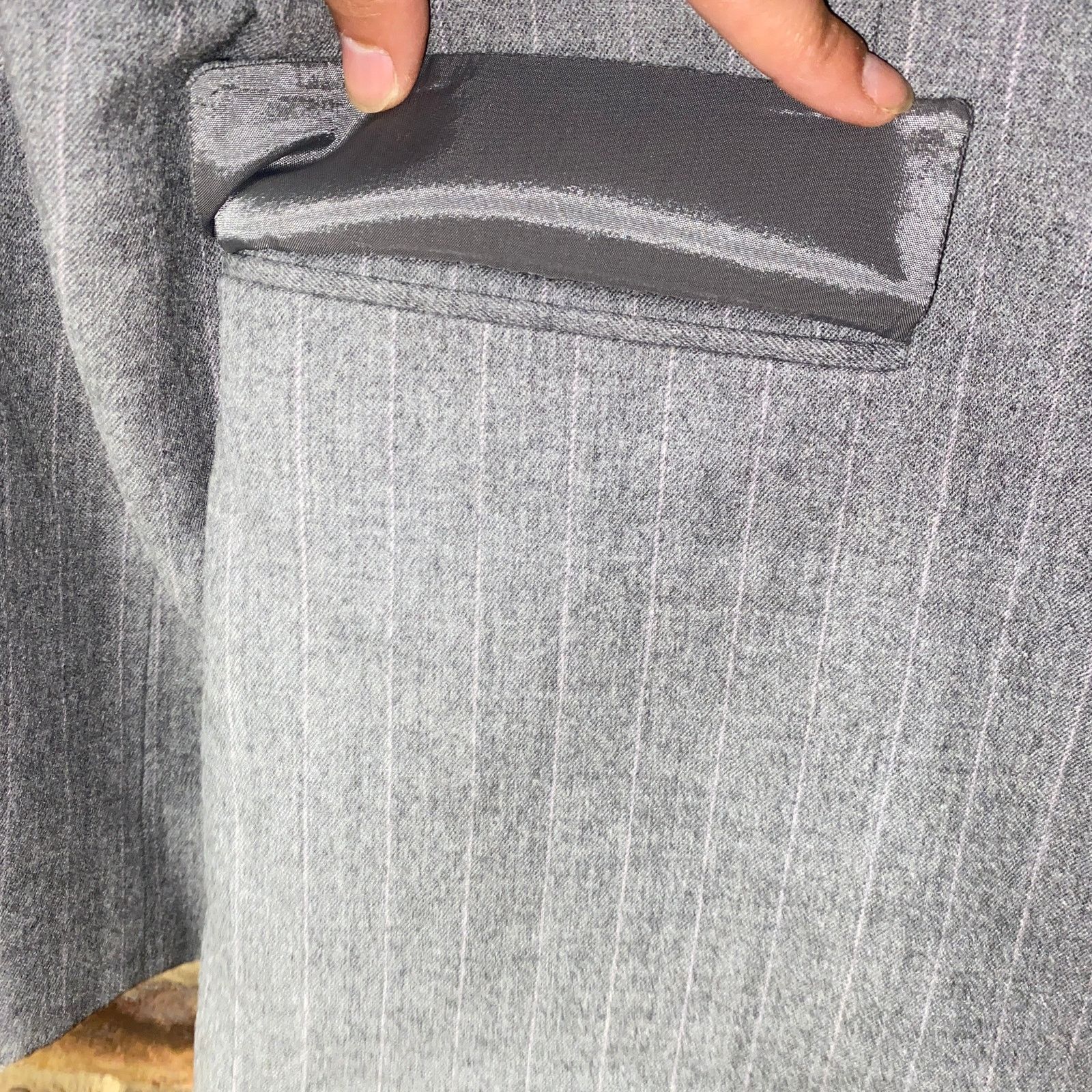 Other Tahari Arthur S Levine Gray Wool 2-Button Blazer Jacket 18 Size XXL / US 16-18 / IT 52-54 - 4 Thumbnail