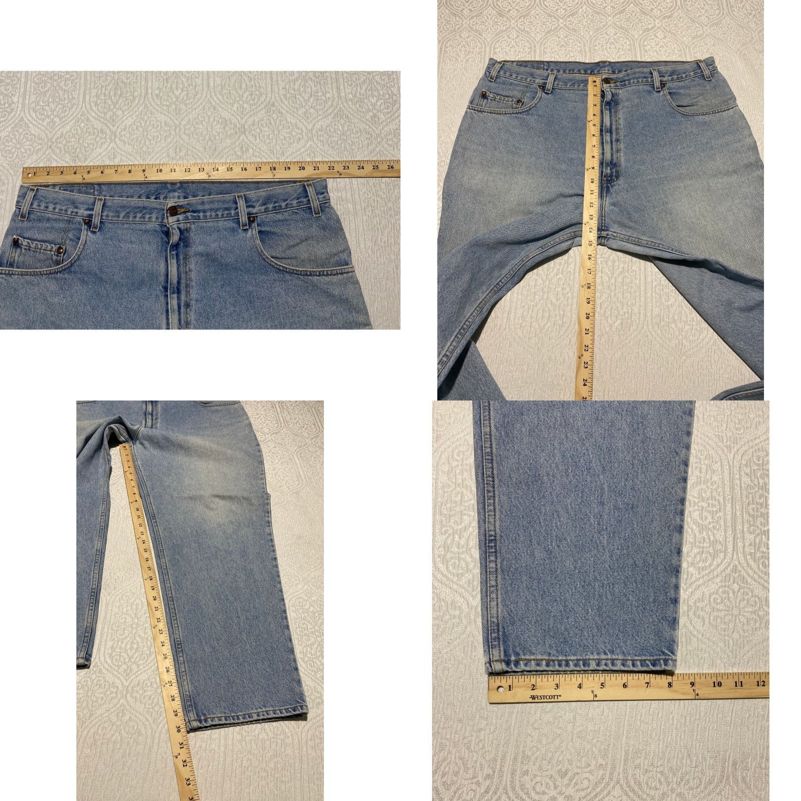 Levi's VINTAGE Levi's 545 Jeans Men 44 Inseam 30 Relaxed Straight 5-Pocket Denim Light Blue Cotton Button Zipper Logo Vintage 545 Size US 44 / EU 60 - 8 Thumbnail
